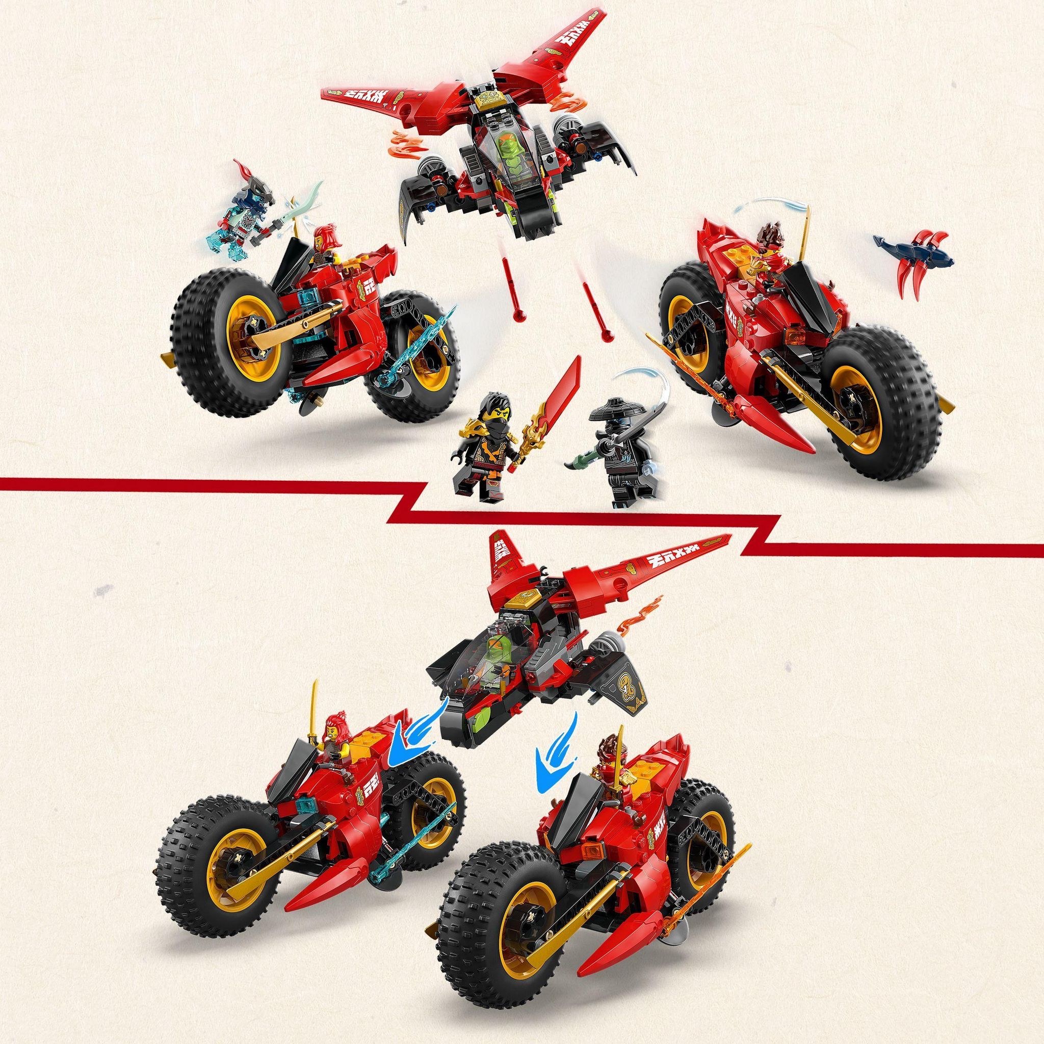 Voir la diapositive 4 : LEGO Ninjago 71844 - Le vehicule de combat de Ninjas