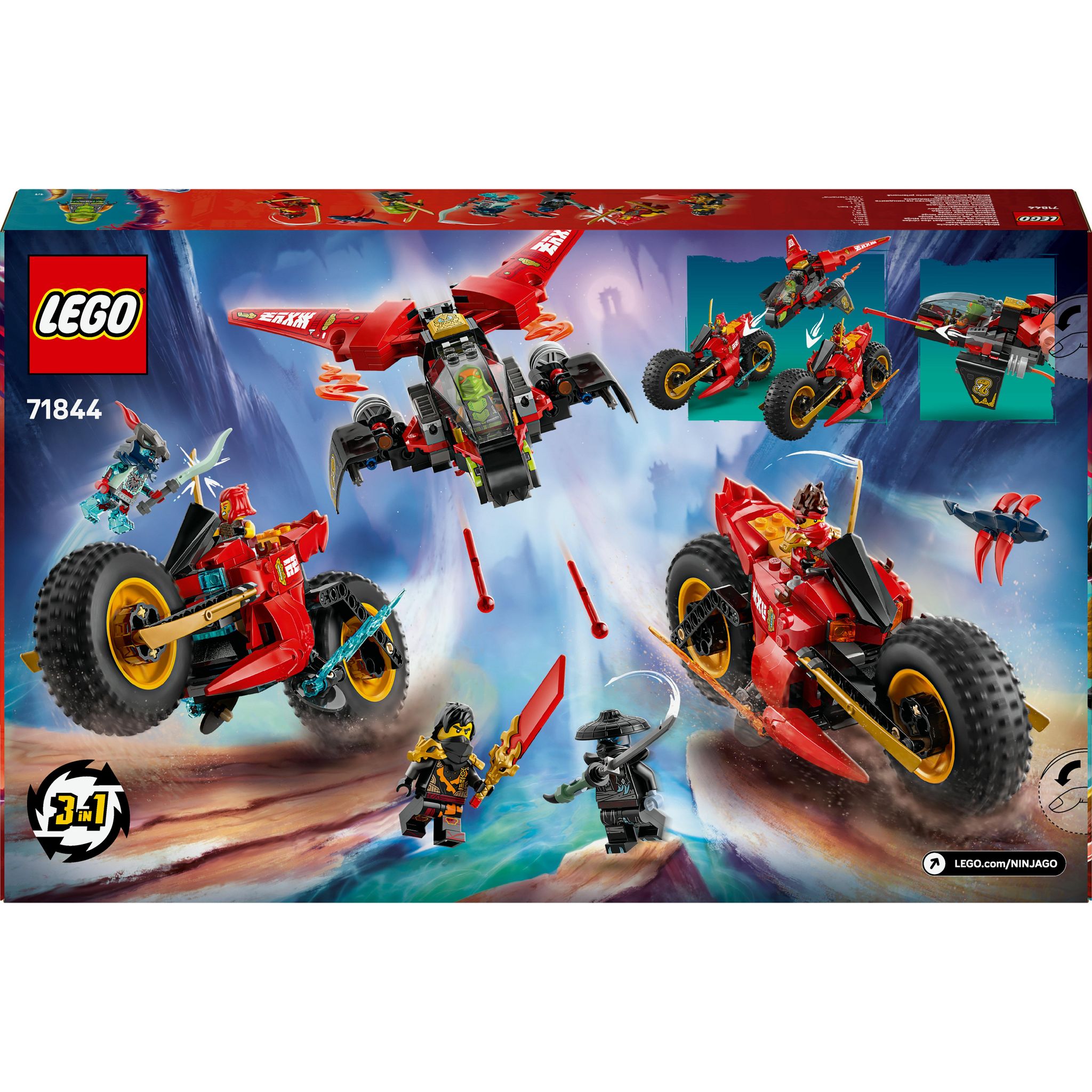 Voir la diapositive 8 : LEGO Ninjago 71844 - Le vehicule de combat de Ninjas