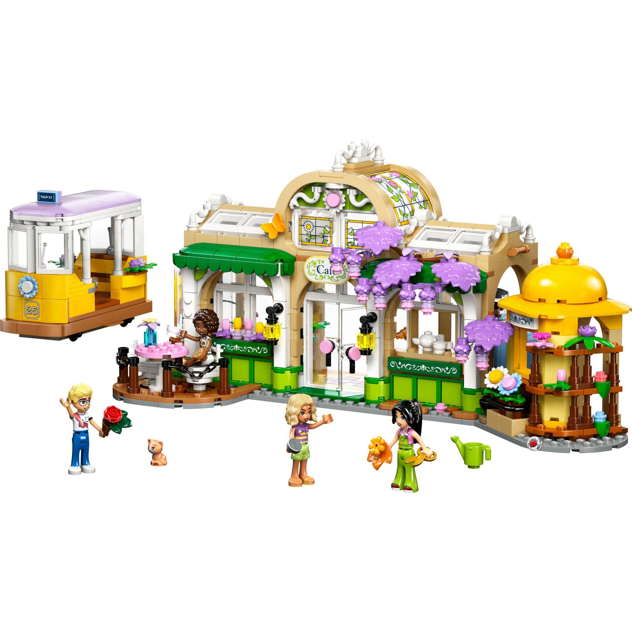 Voir la diapositive 2 : LEGO Friends 42671 - Cafe des plantes et kiosque a fleurs