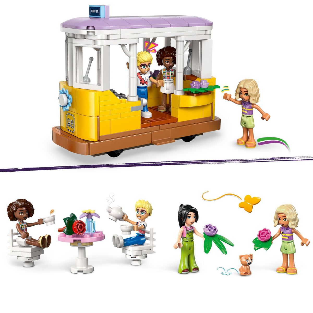 LEGO Friends 42671 - Cafe des plantes et kiosque a fleurs