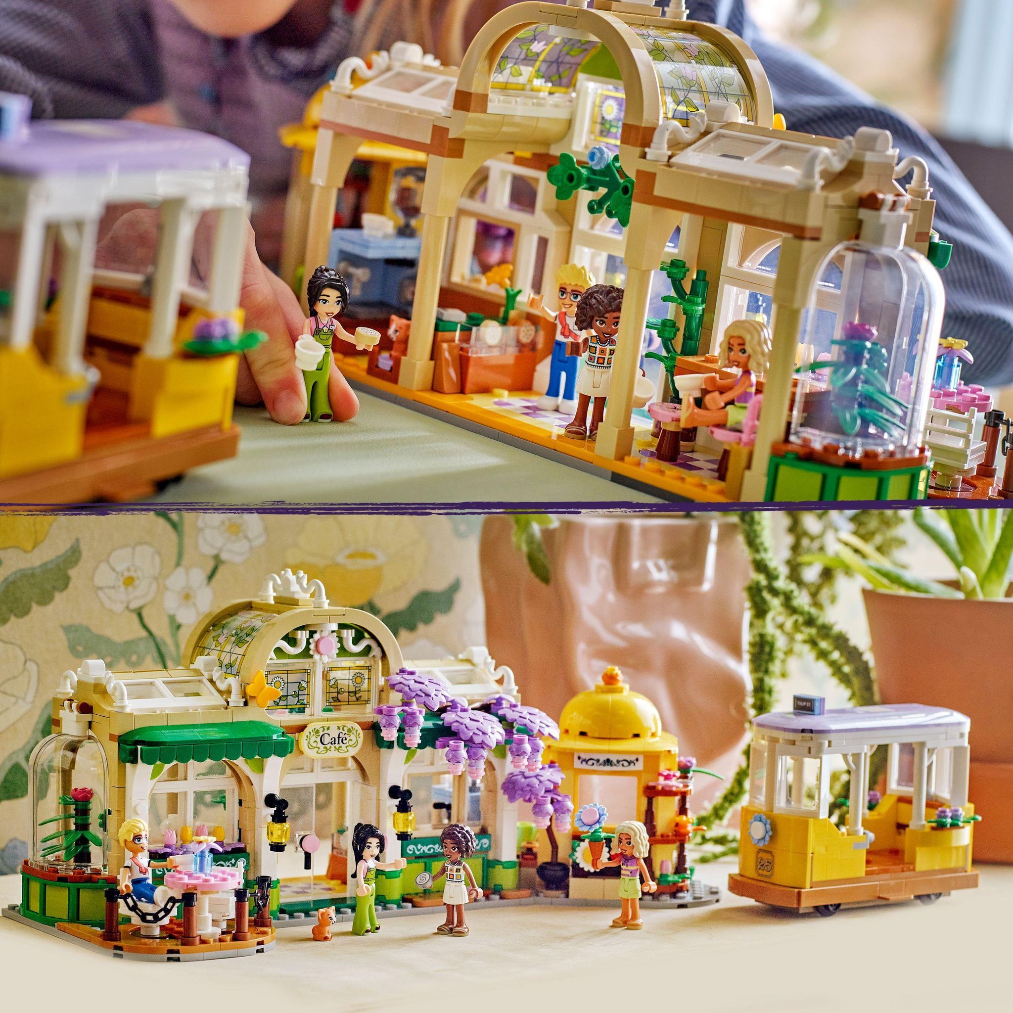 Voir la diapositive 6 : LEGO Friends 42671 - Cafe des plantes et kiosque a fleurs