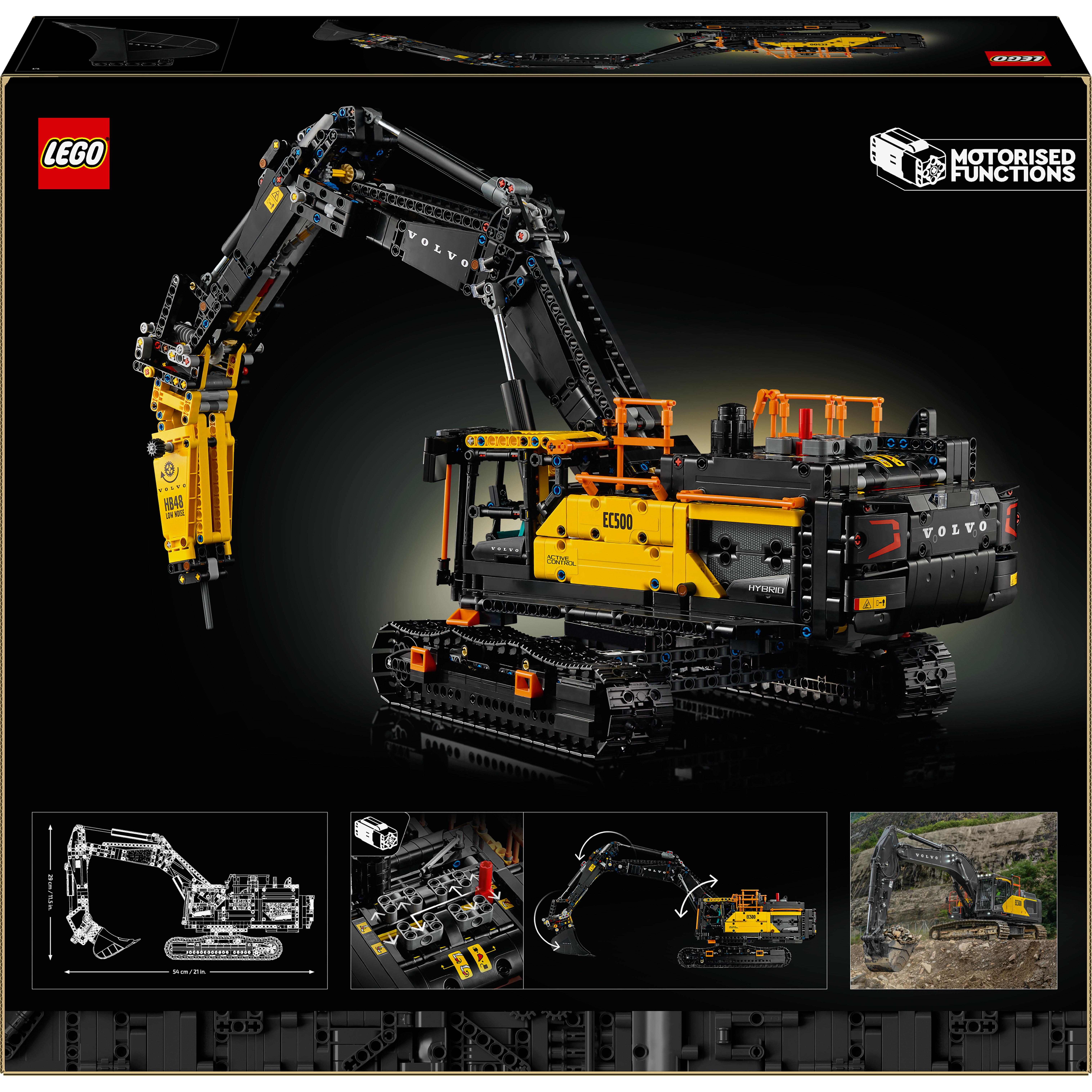 Voir la diapositive 8 : LEGO Technic 42215 Pelleteuse Volvo EC500 Hybride - Set de Construction pour Adulte - Déco