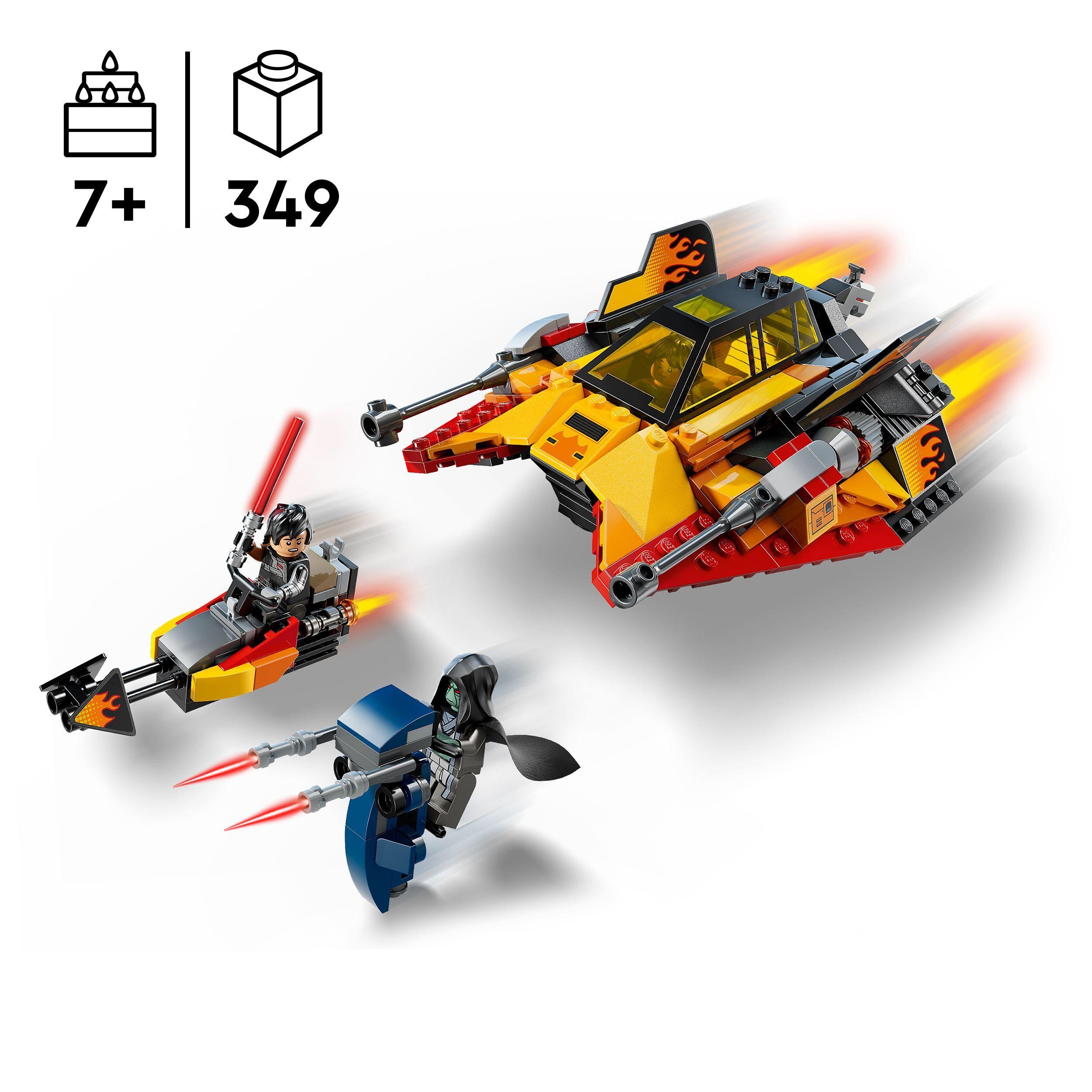 Voir la diapositive 3 : LEGO Star Wars 75414 Le Snowspeeder en Flammes - Jeu de Construction Garçon ou Fille 7 ans