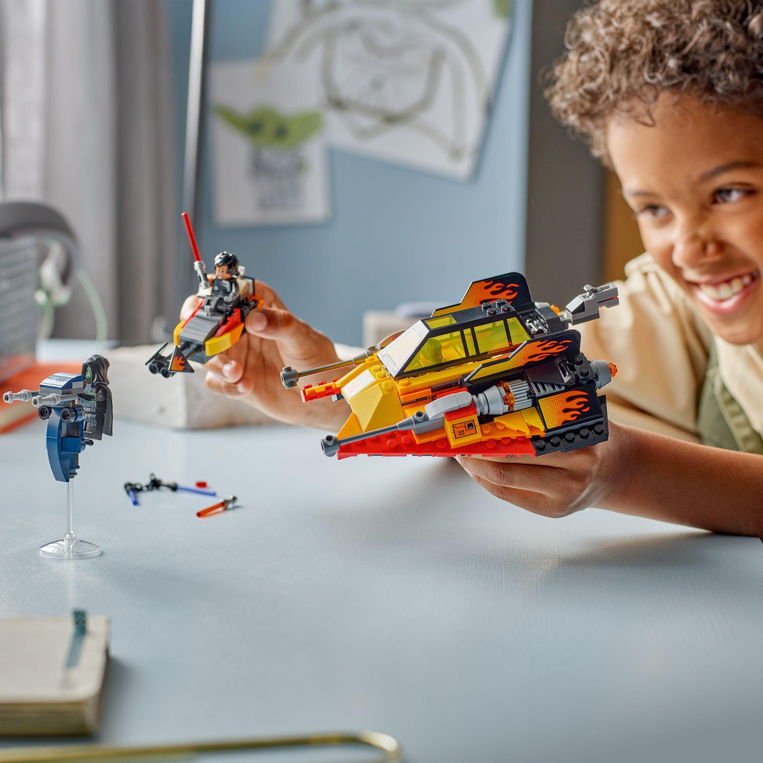 Voir la diapositive 7 : LEGO Star Wars 75414 Le Snowspeeder en Flammes - Jeu de Construction Garçon ou Fille 7 ans