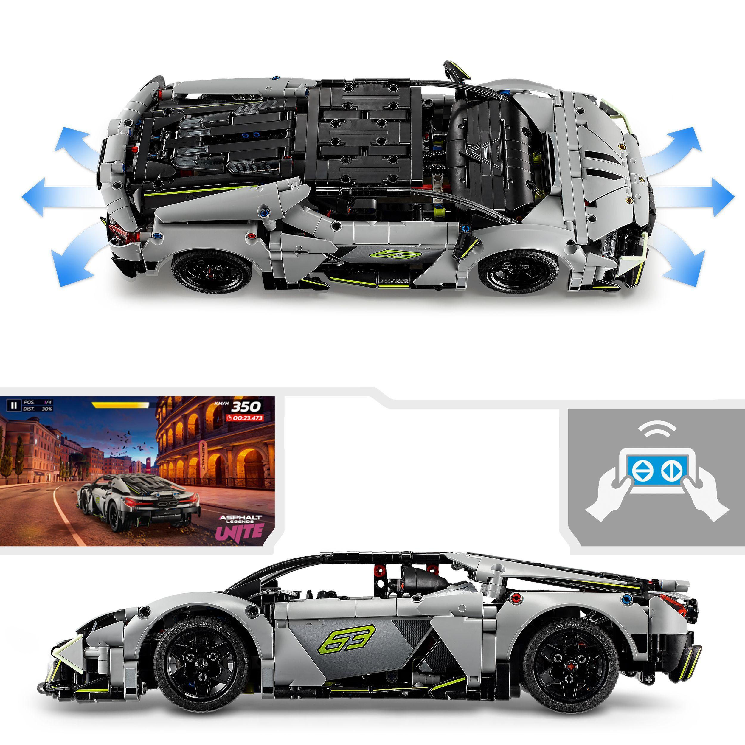 Voir la diapositive 5 : LEGO Technic 42214 Supercar Lamborghini Revuelto - Jeu de Construction 10 ans - Voiture
