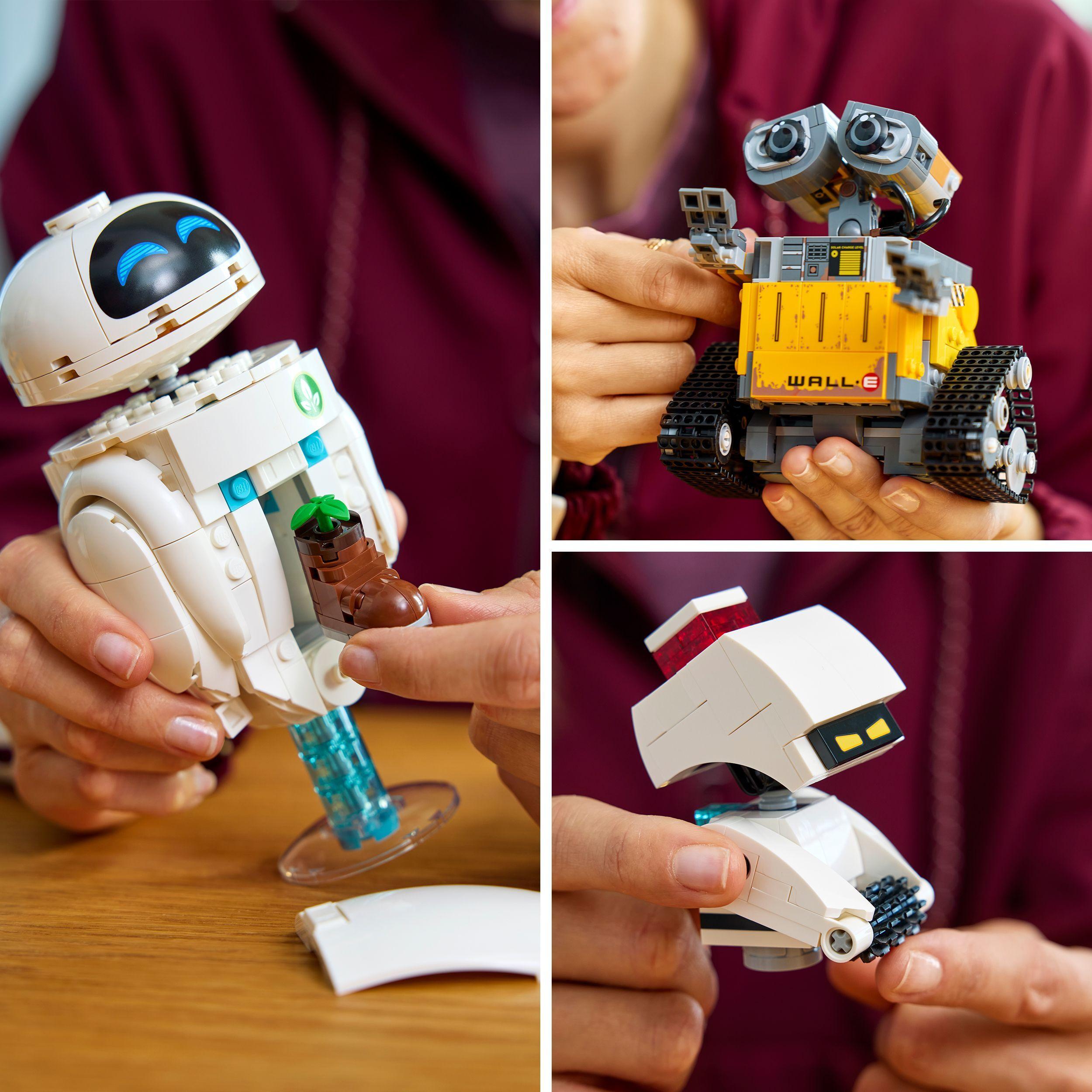 Voir la diapositive 6 : LEGO Disney et Pixar 43279 WALL-E et EVE - Set de Construction DIY pour Adulte - Cadeau