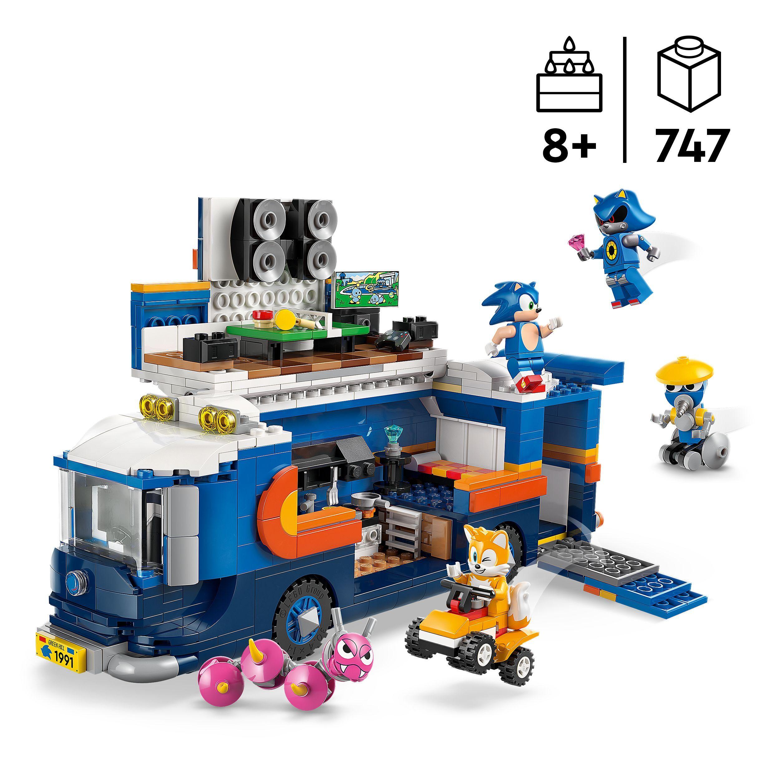 Voir la diapositive 3 : LEGO Sonic the Hedgehog 77006 Le Camion de Contrôle de l’Équipe Sonic - Jouet dès 8 ans
