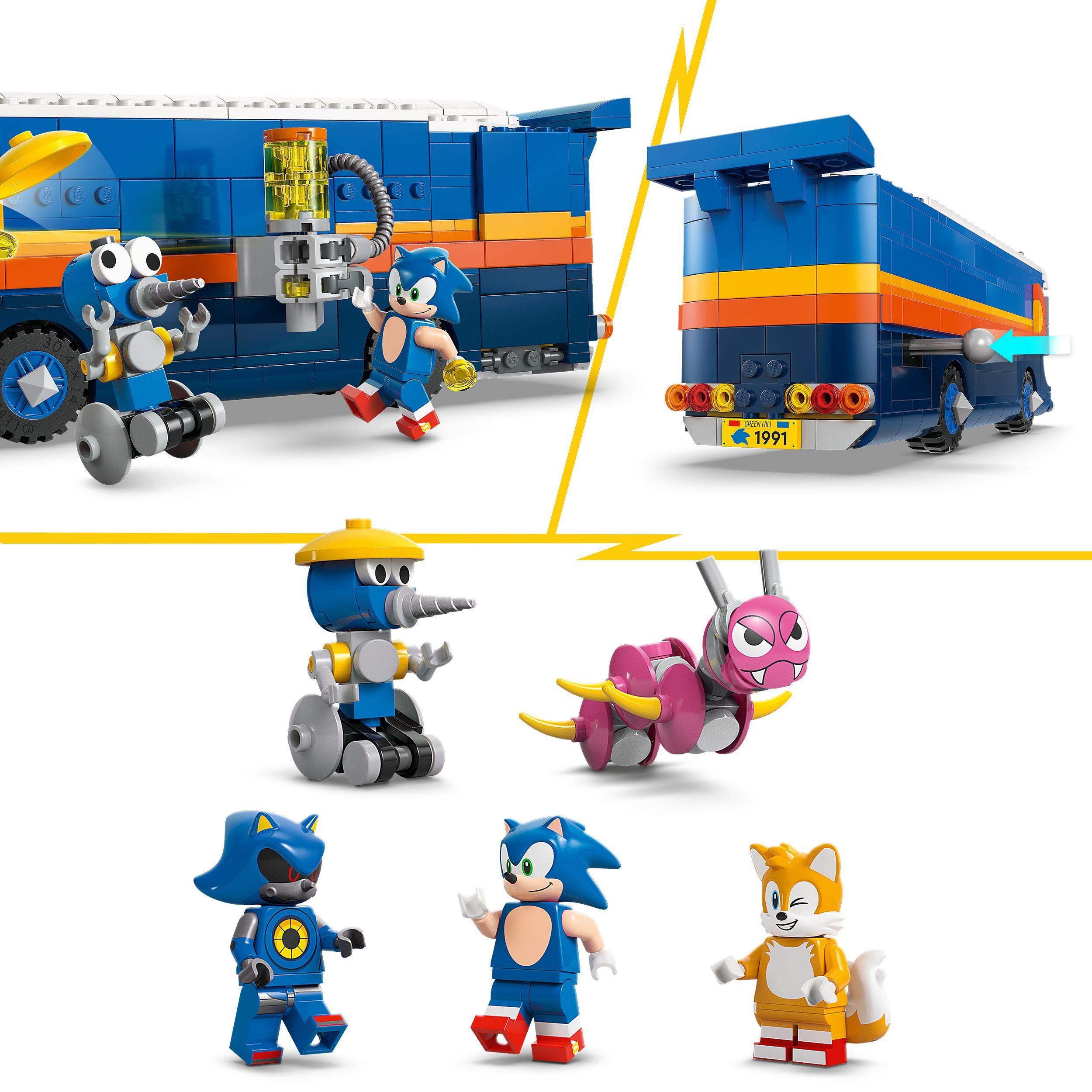 Voir la diapositive 5 : LEGO Sonic the Hedgehog 77006 Le Camion de Contrôle de l’Équipe Sonic - Jouet dès 8 ans