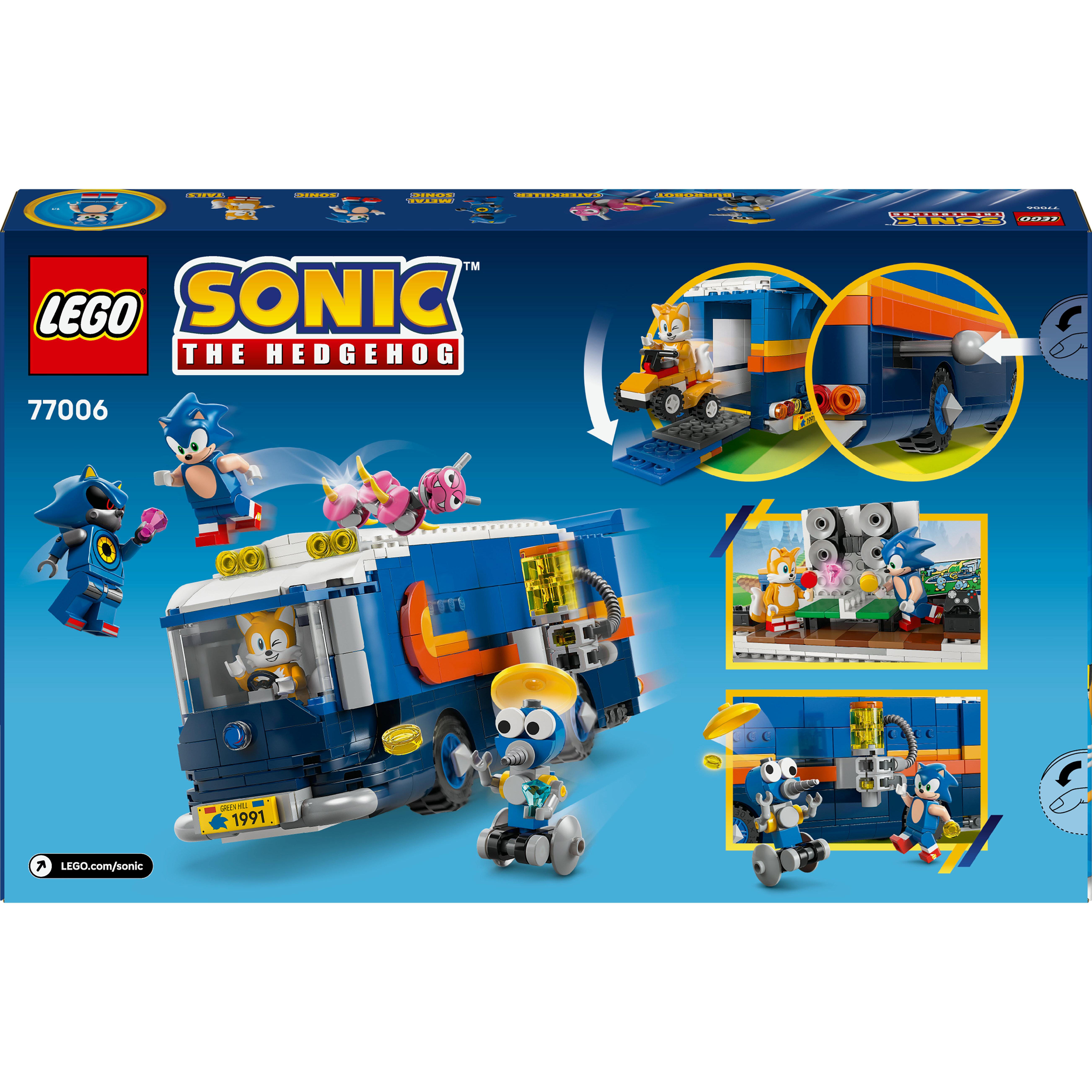 Voir la diapositive 8 : LEGO Sonic the Hedgehog 77006 Le Camion de Contrôle de l’Équipe Sonic - Jouet dès 8 ans