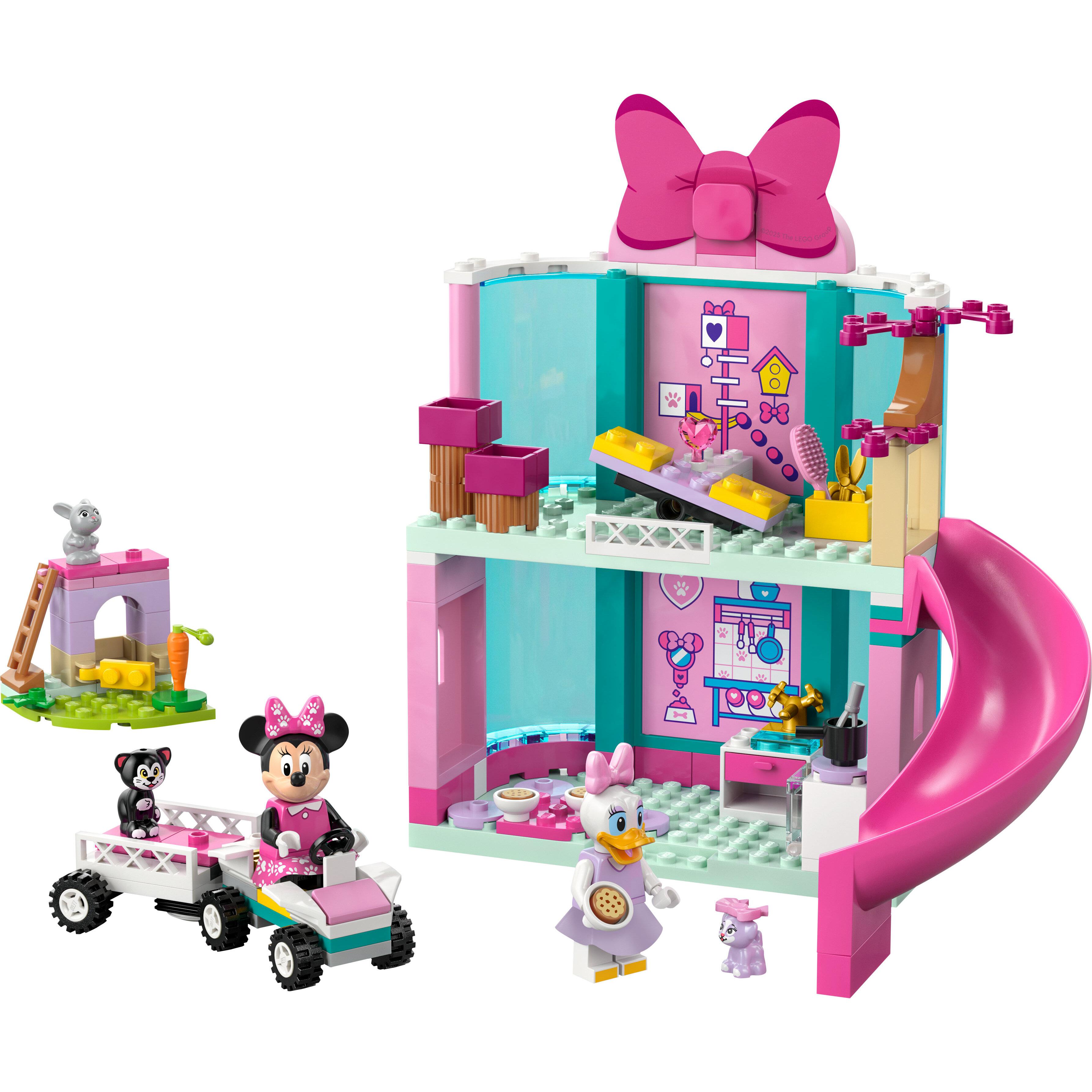 Voir la diapositive 2 : LEGO Disney 43274 L'Hôtel pour Animaux de Minnie - Jeu de Construction 4 ans - Cadeau