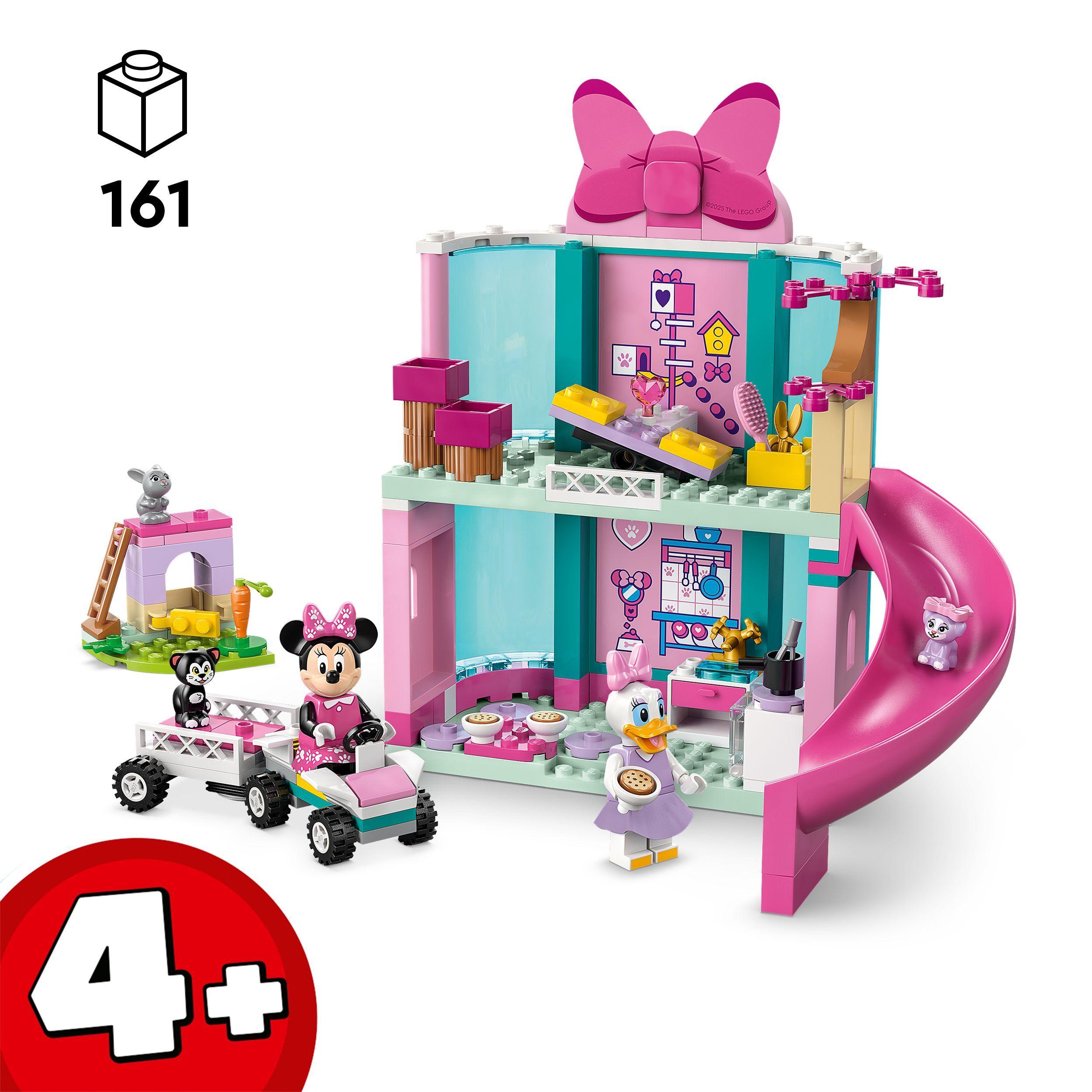 Voir la diapositive 3 : LEGO Disney 43274 L'Hôtel pour Animaux de Minnie - Jeu de Construction 4 ans - Cadeau