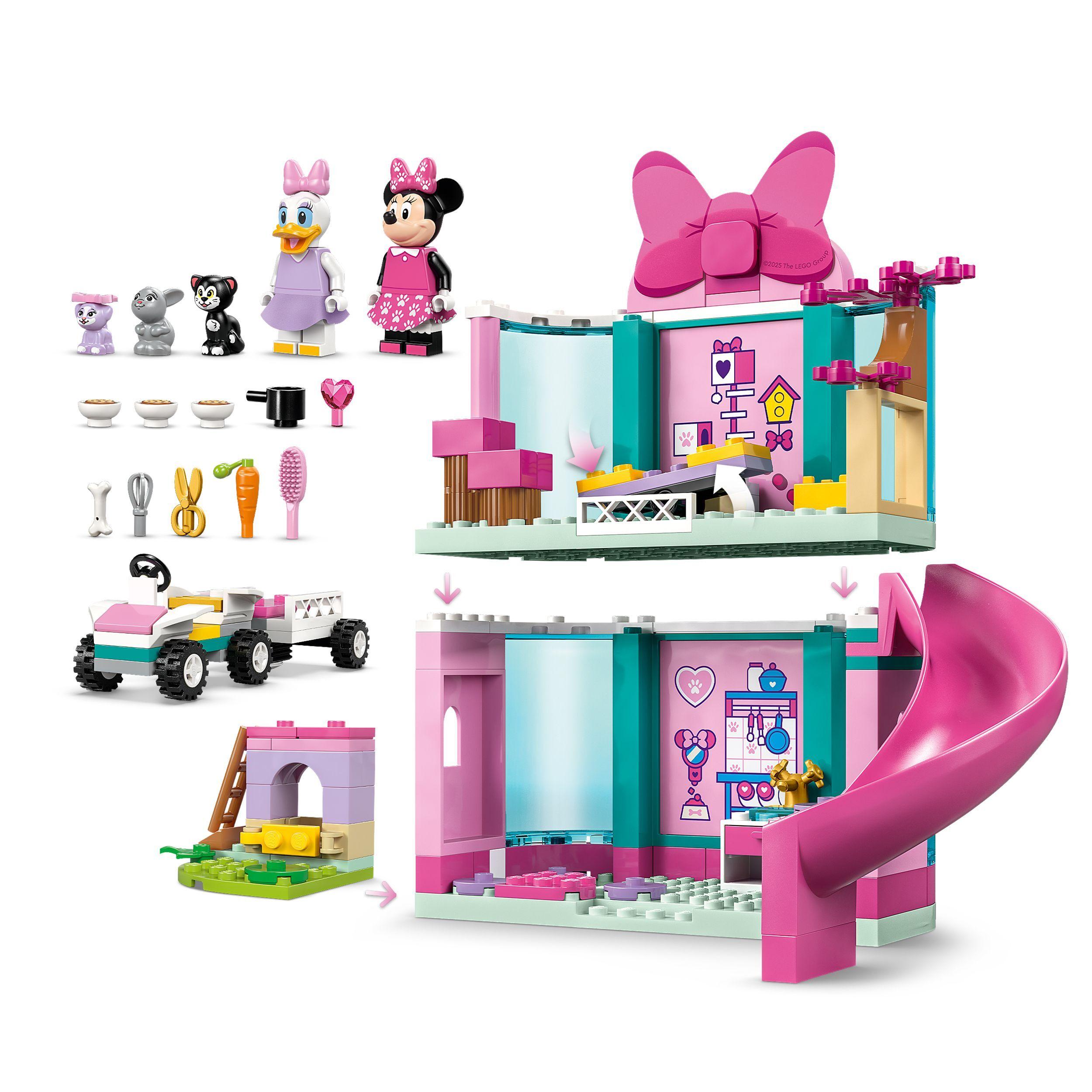 Voir la diapositive 4 : LEGO Disney 43274 L'Hôtel pour Animaux de Minnie - Jeu de Construction 4 ans - Cadeau