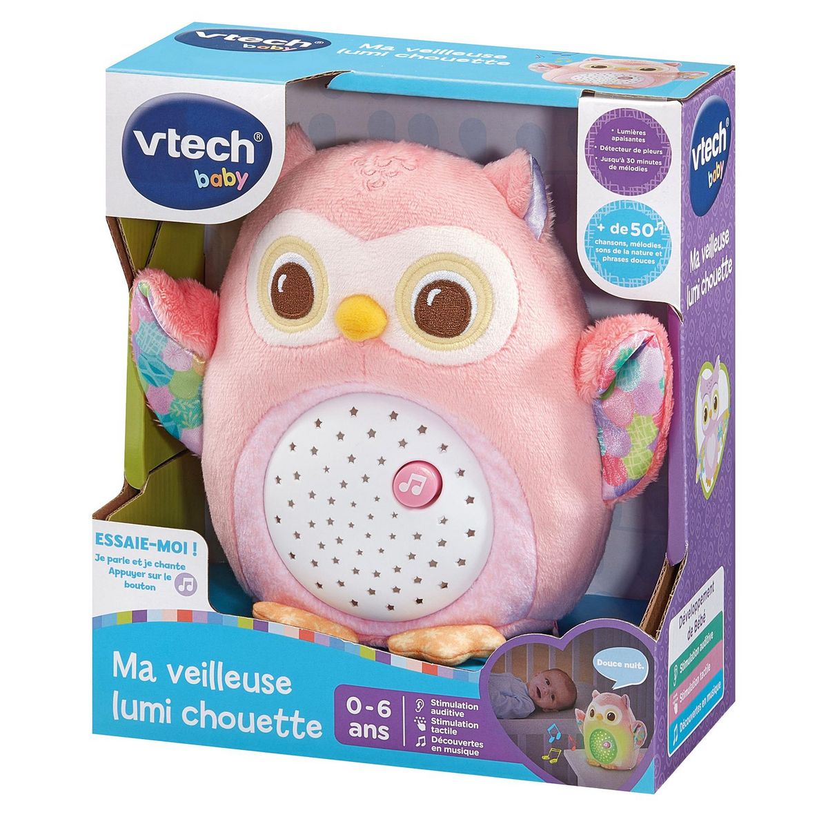 VTECH Ma veilleuse Lumi Chouette - Rose