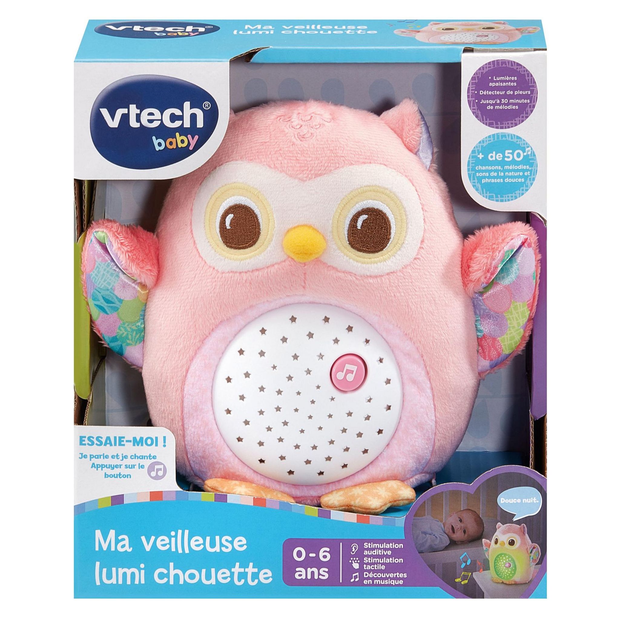 Voir la diapositive 6 : VTECH Ma veilleuse Lumi Chouette - Rose