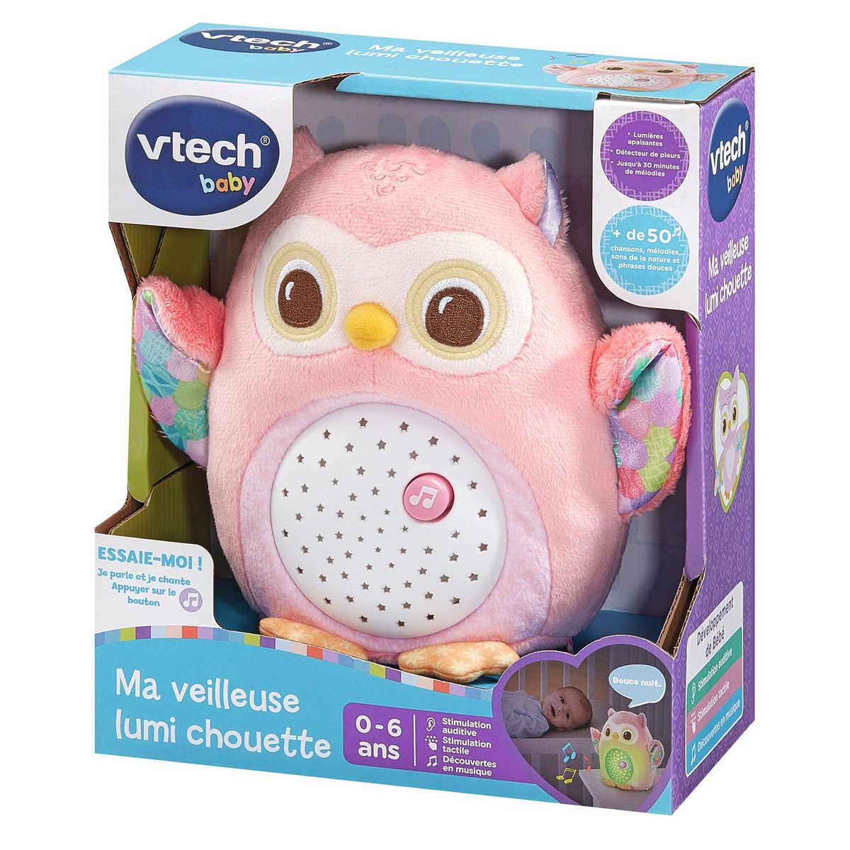 VTECH Ma veilleuse Lumi Chouette - Rose