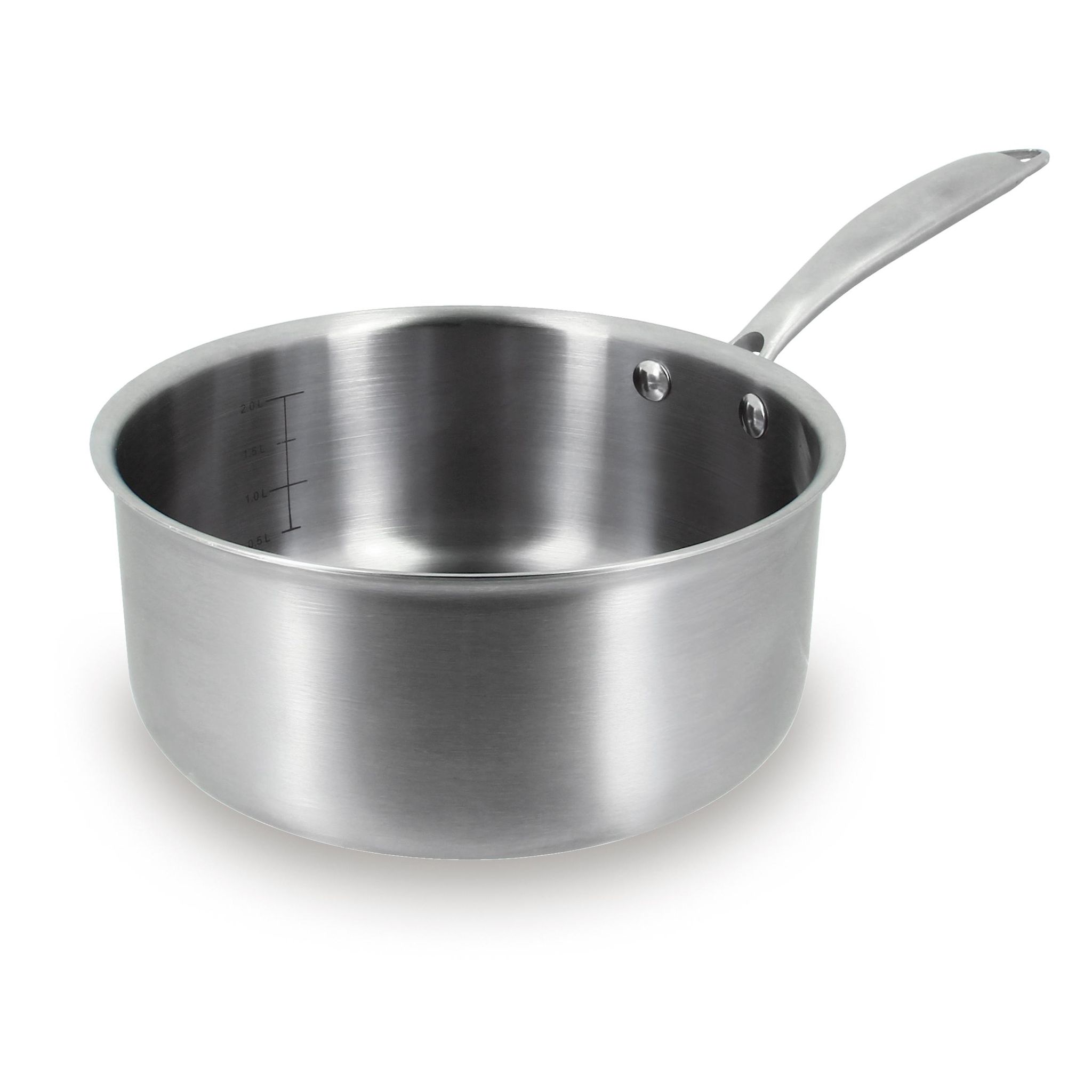 MENASTYL Casserole 20 cm Inox tous feux dont induction