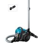 Voir la diapositive 2 : BOSCH Aspirateur traîneau sans sac BGS05A221 - Noir / Bleu