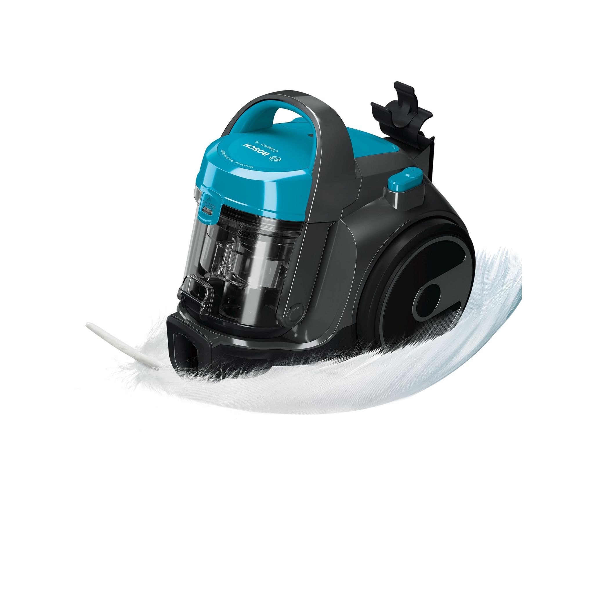 Voir la diapositive 8 : BOSCH Aspirateur traîneau sans sac BGS05A221 - Noir / Bleu