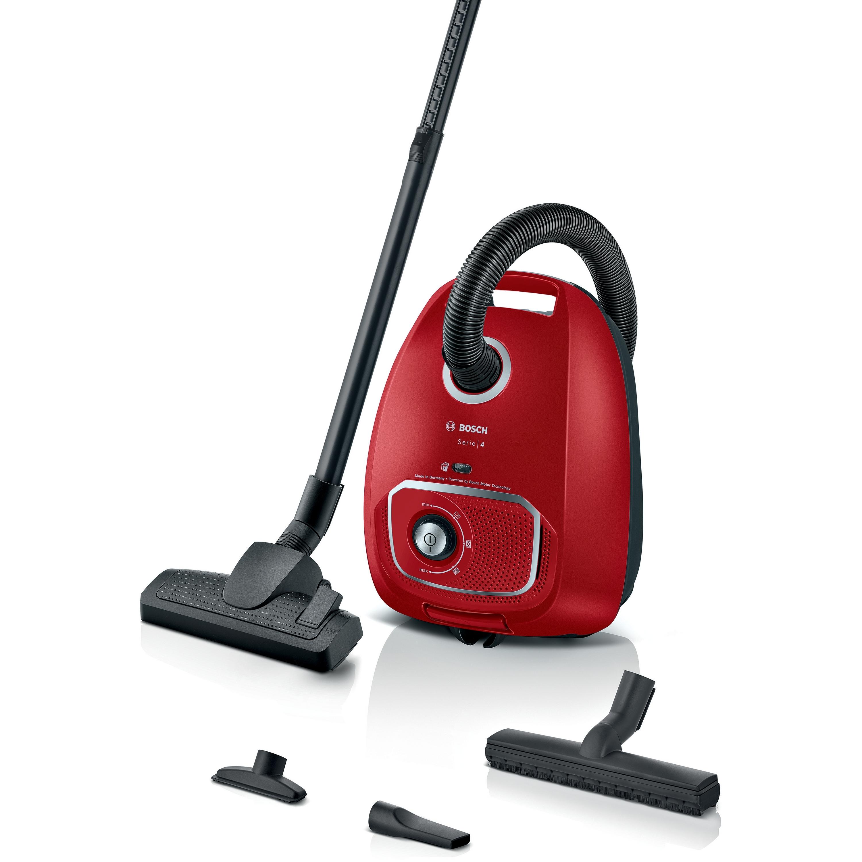 Voir la diapositive 2 : BOSCH Aspirateur traîneau BGB41RD3H - Rouge