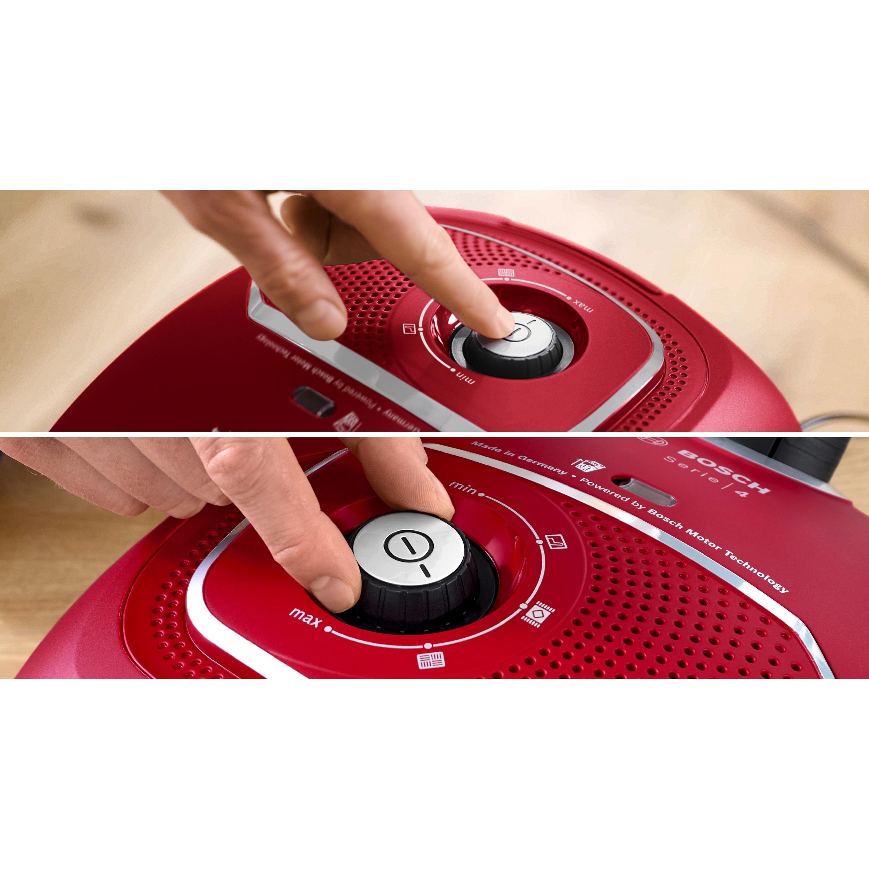 Voir la diapositive 7 : BOSCH Aspirateur traîneau BGB41RD3H - Rouge