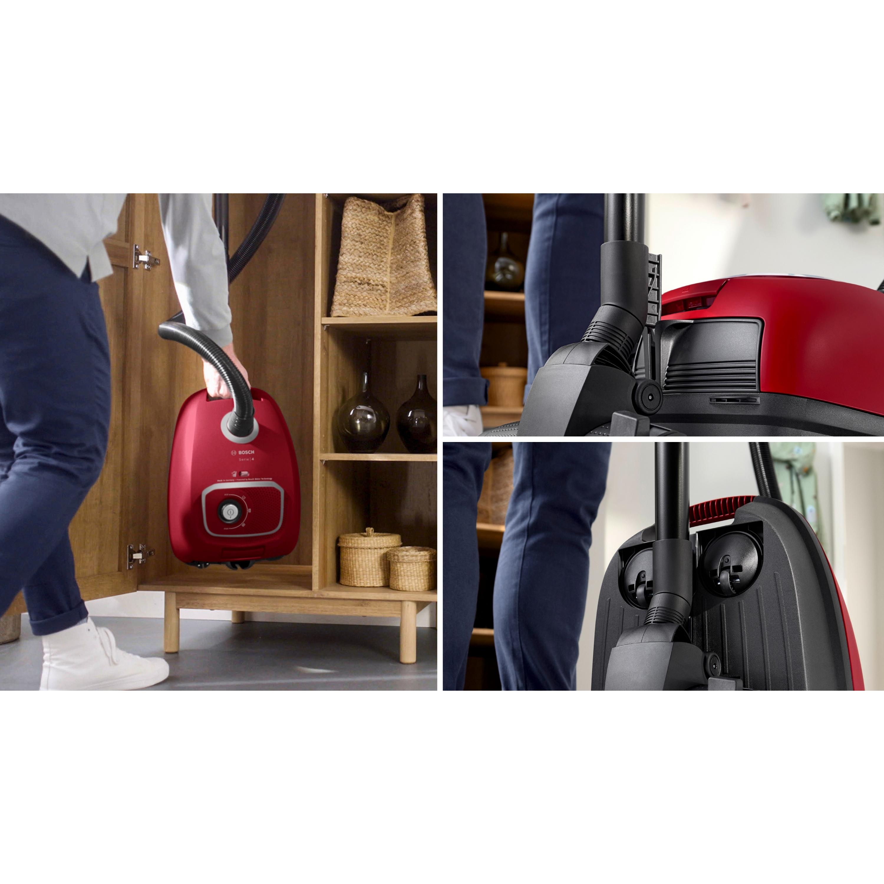 Voir la diapositive 8 : BOSCH Aspirateur traîneau BGB41RD3H - Rouge