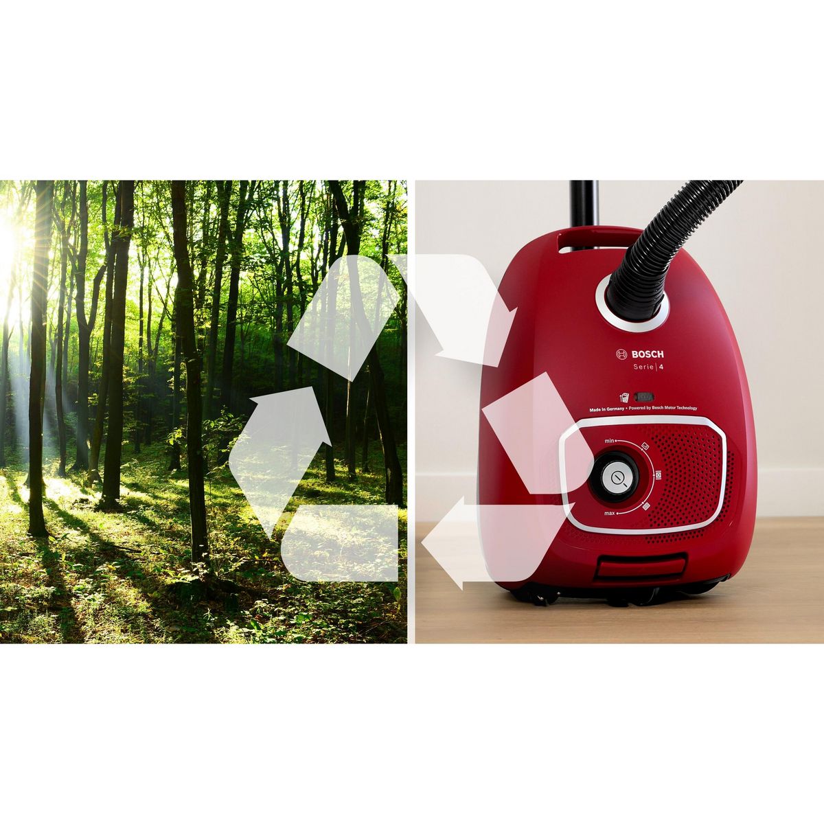 BOSCH Aspirateur traîneau BGB41RD3H - Rouge