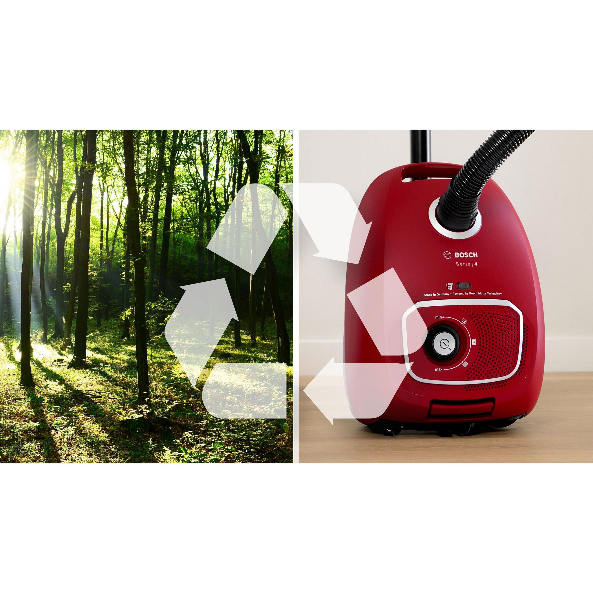 Voir la diapositive 9 : BOSCH Aspirateur traîneau BGB41RD3H - Rouge