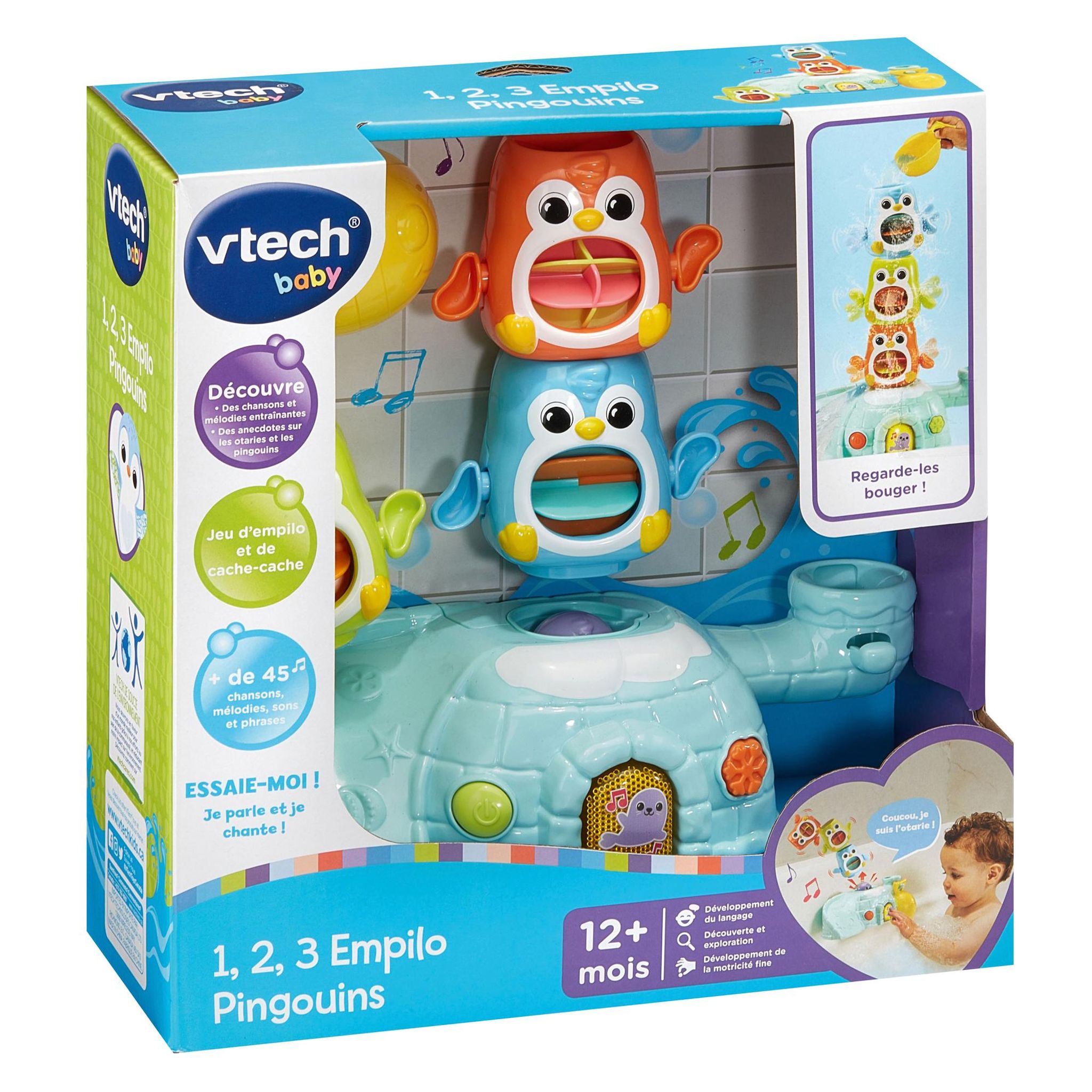 Voir la diapositive 4 : VTECH 1 2 3 Empilo Pingouins