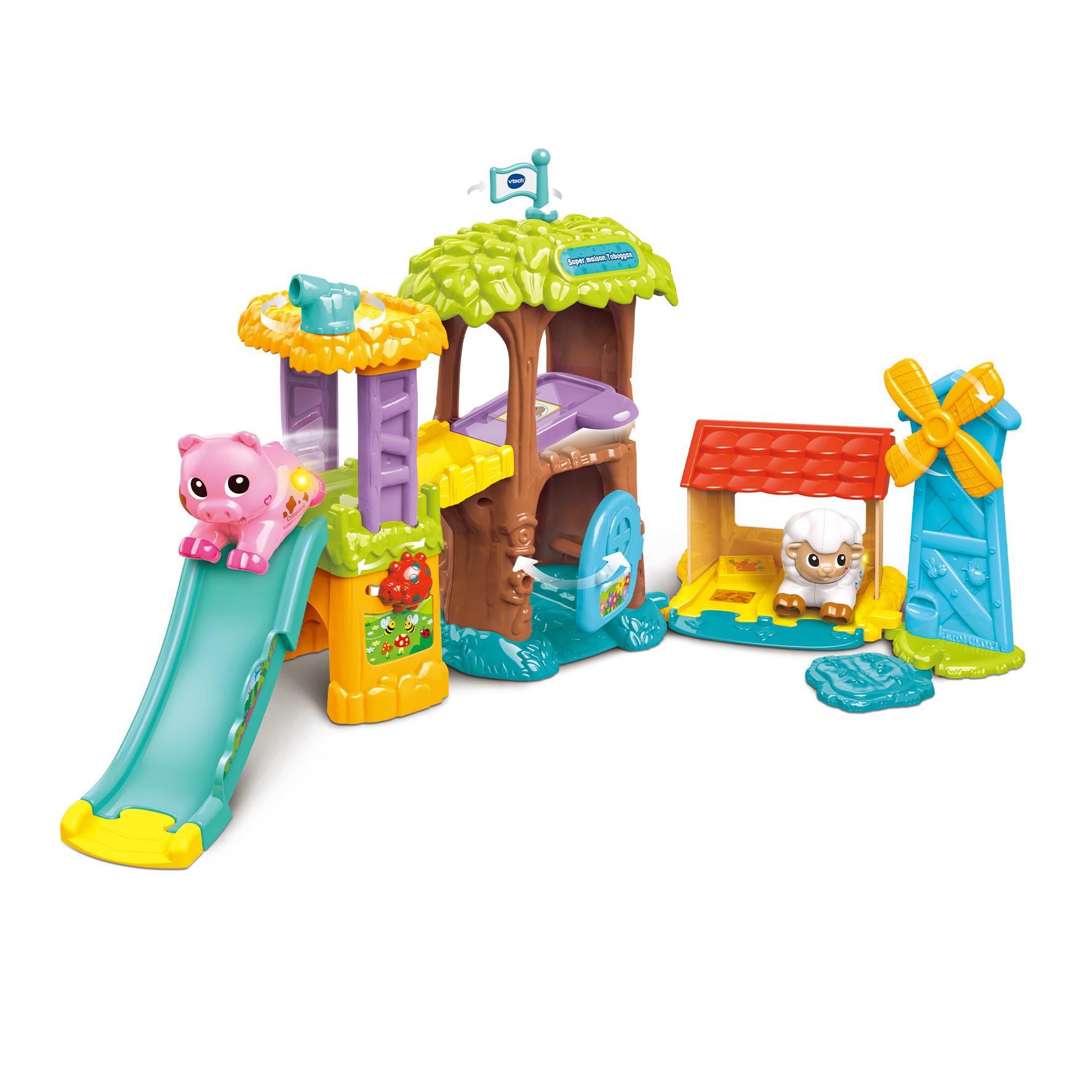 Voir la diapositive 3 : VTECH Maison Toboggan Tut Tut Animaux Bisous