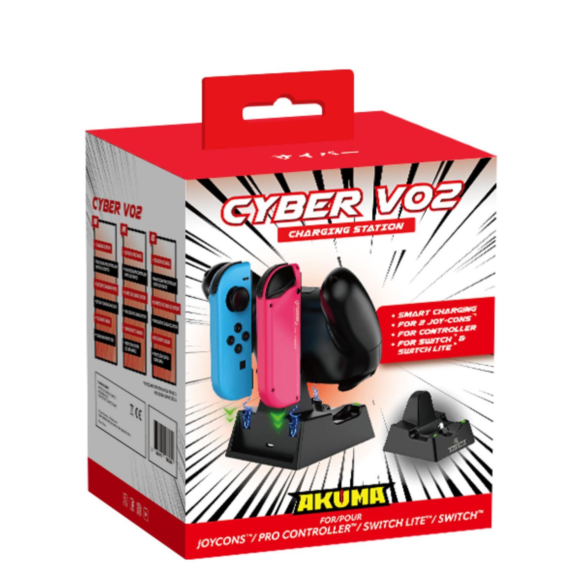 AKUMA Station de Charge Cyber V02 pour Nintendo Switch