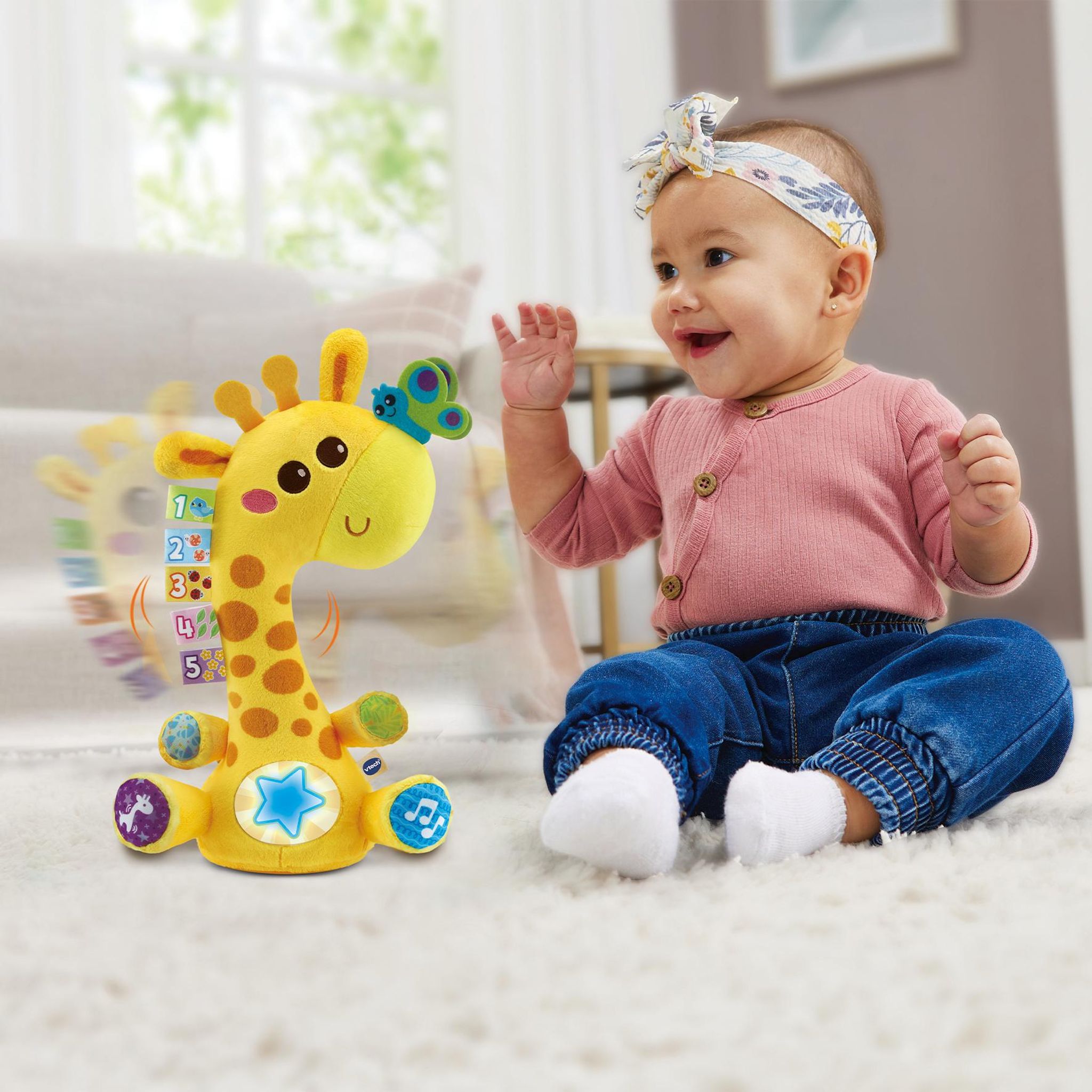 Voir la diapositive 4 : VTECH Ma girafe Moov Groov