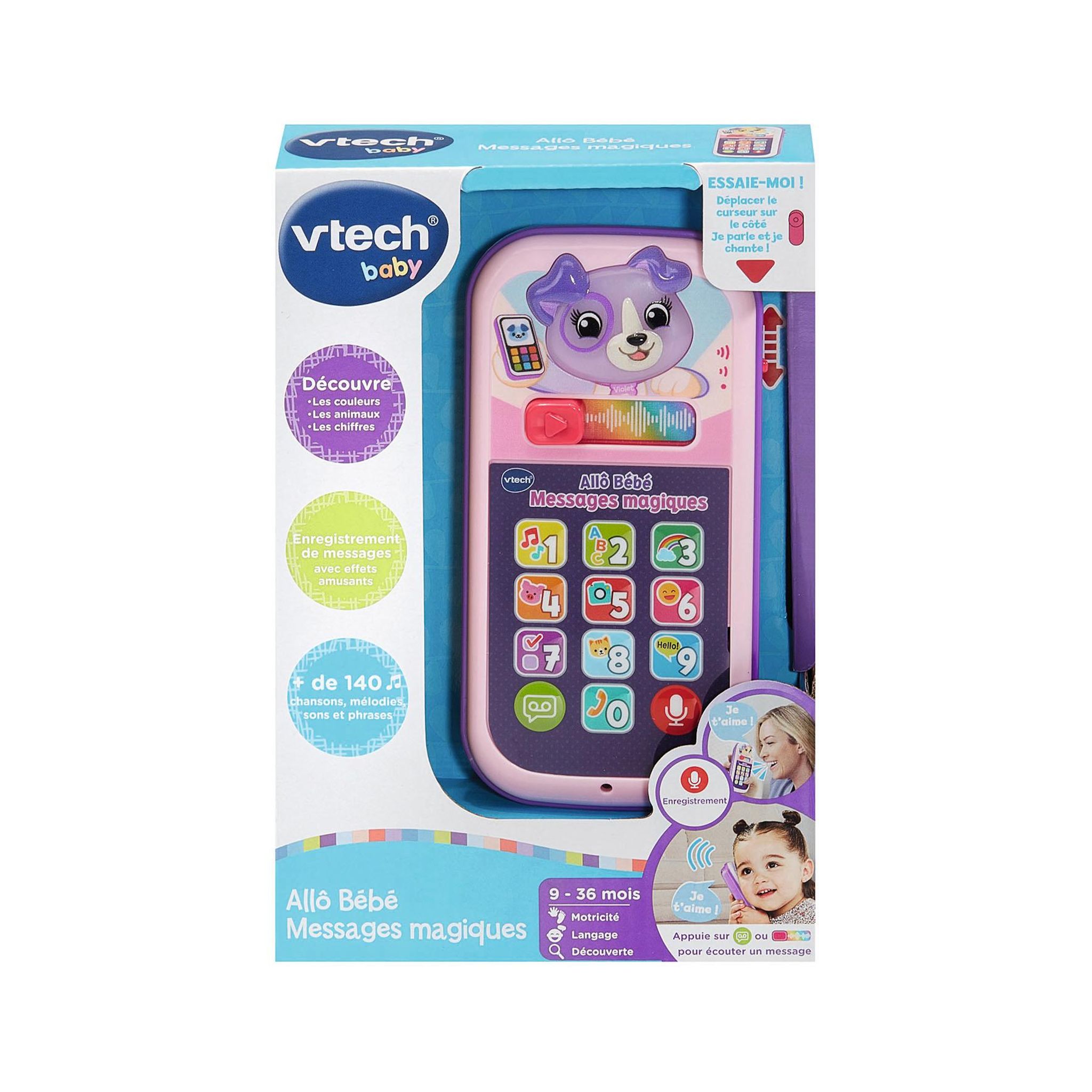 Voir la diapositive 4 : VTECH Allo Bébé messages magiques - Rose