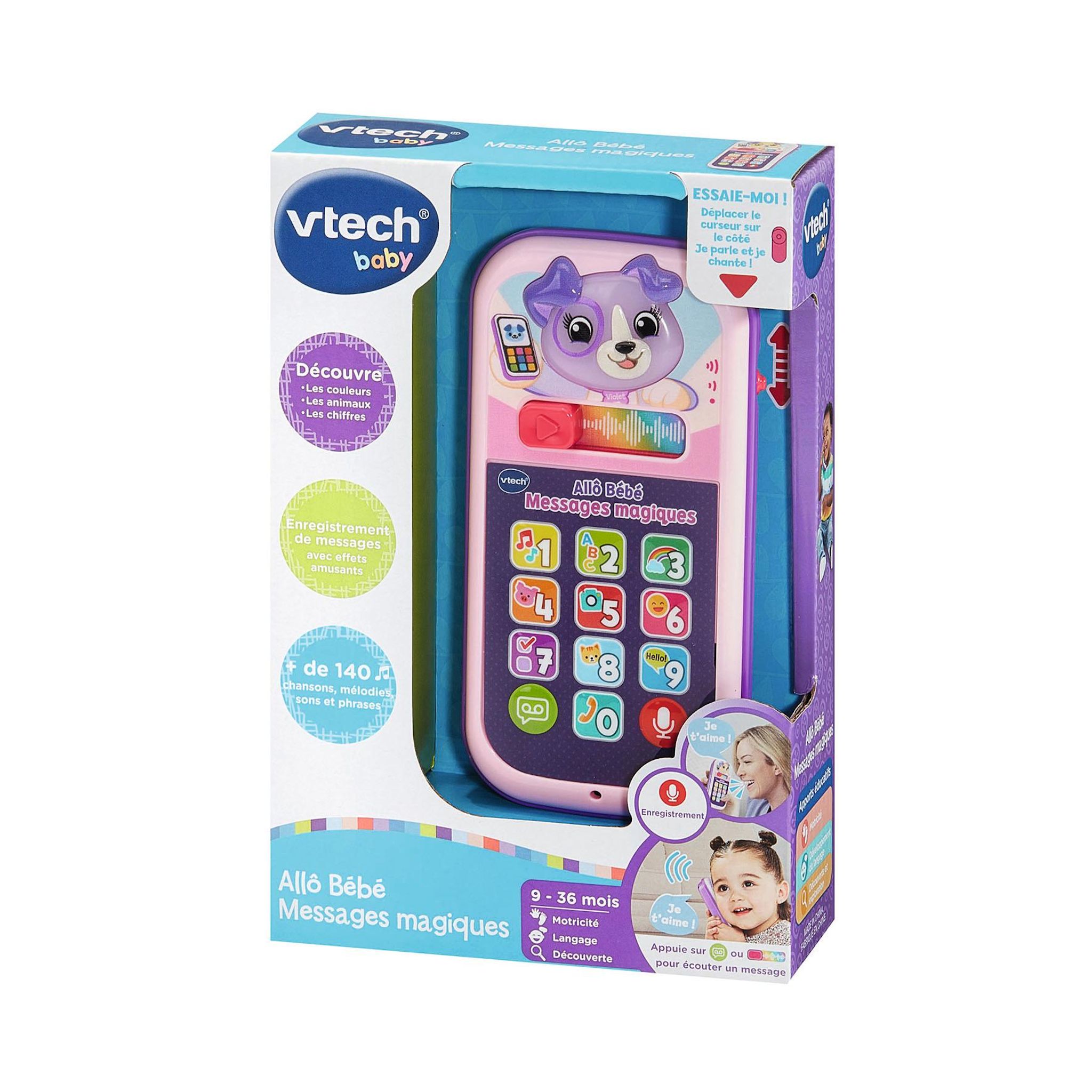 Voir la diapositive 5 : VTECH Allo Bébé messages magiques - Rose