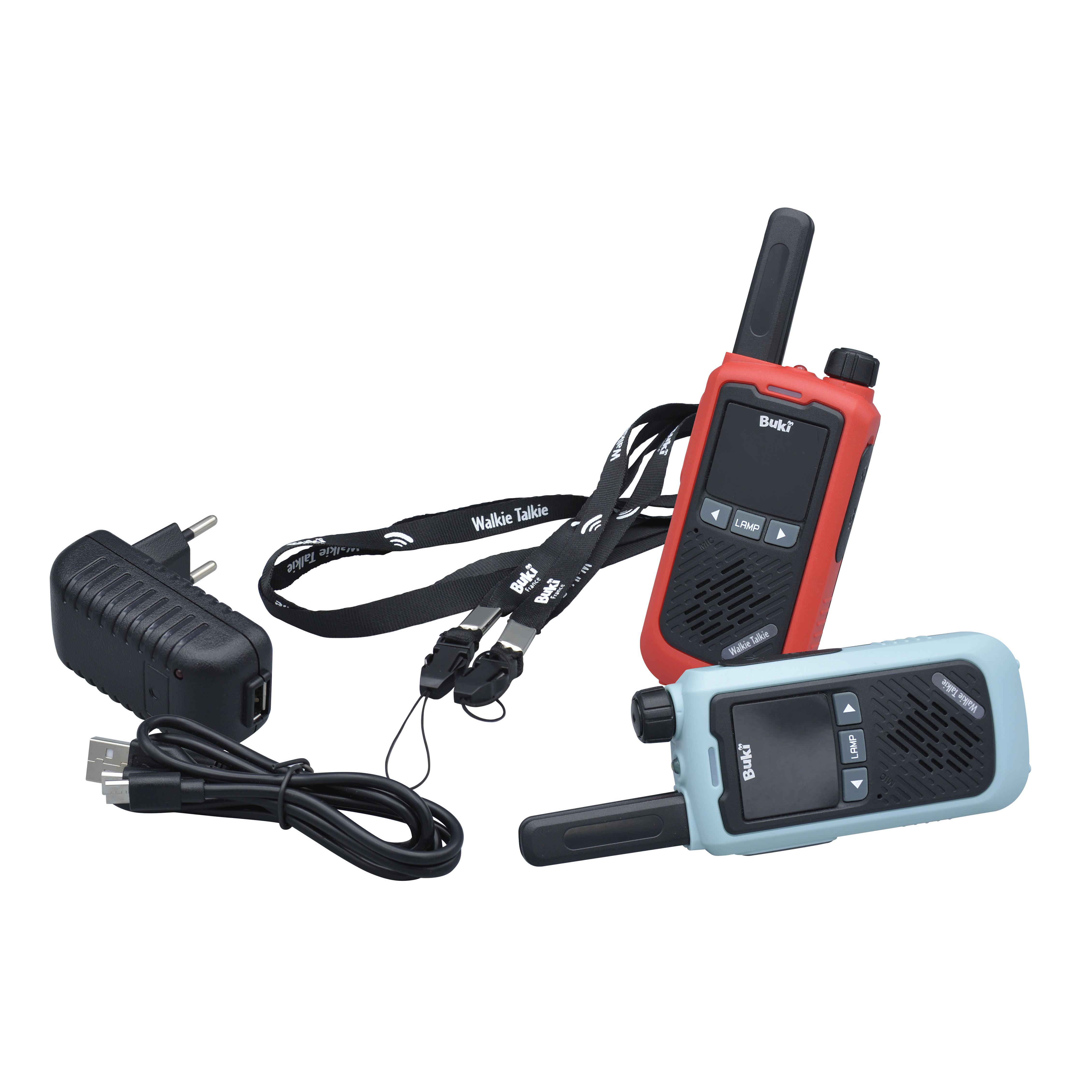 Voir la diapositive 2 : BUKI Walkies Talkies Rechargeable