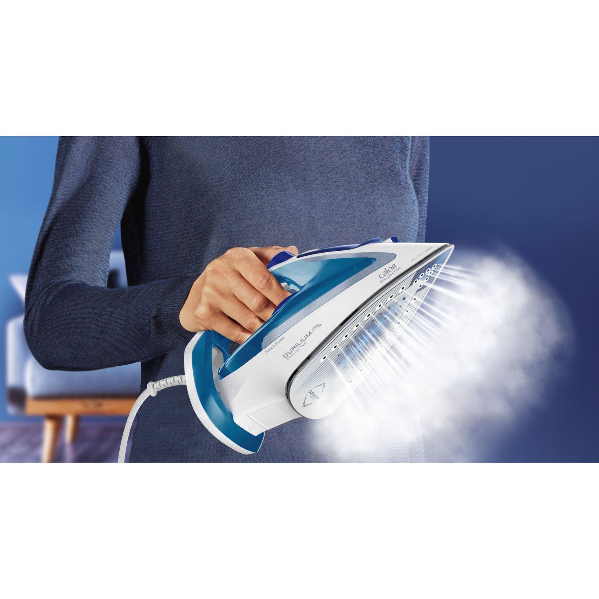 Voir la diapositive 4 : CALOR Fer à repasser FV5751CO - Bleu