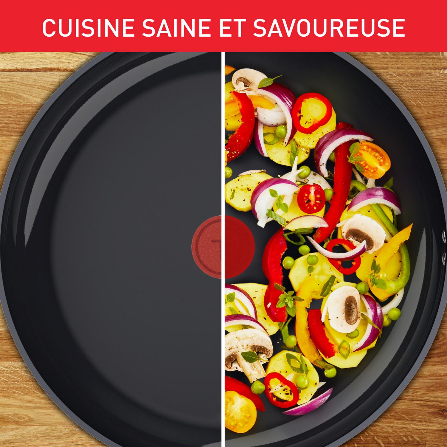Voir la diapositive 5 : TEFAL Poêle 20cm en céramique Daily Cook tous feux dont induction