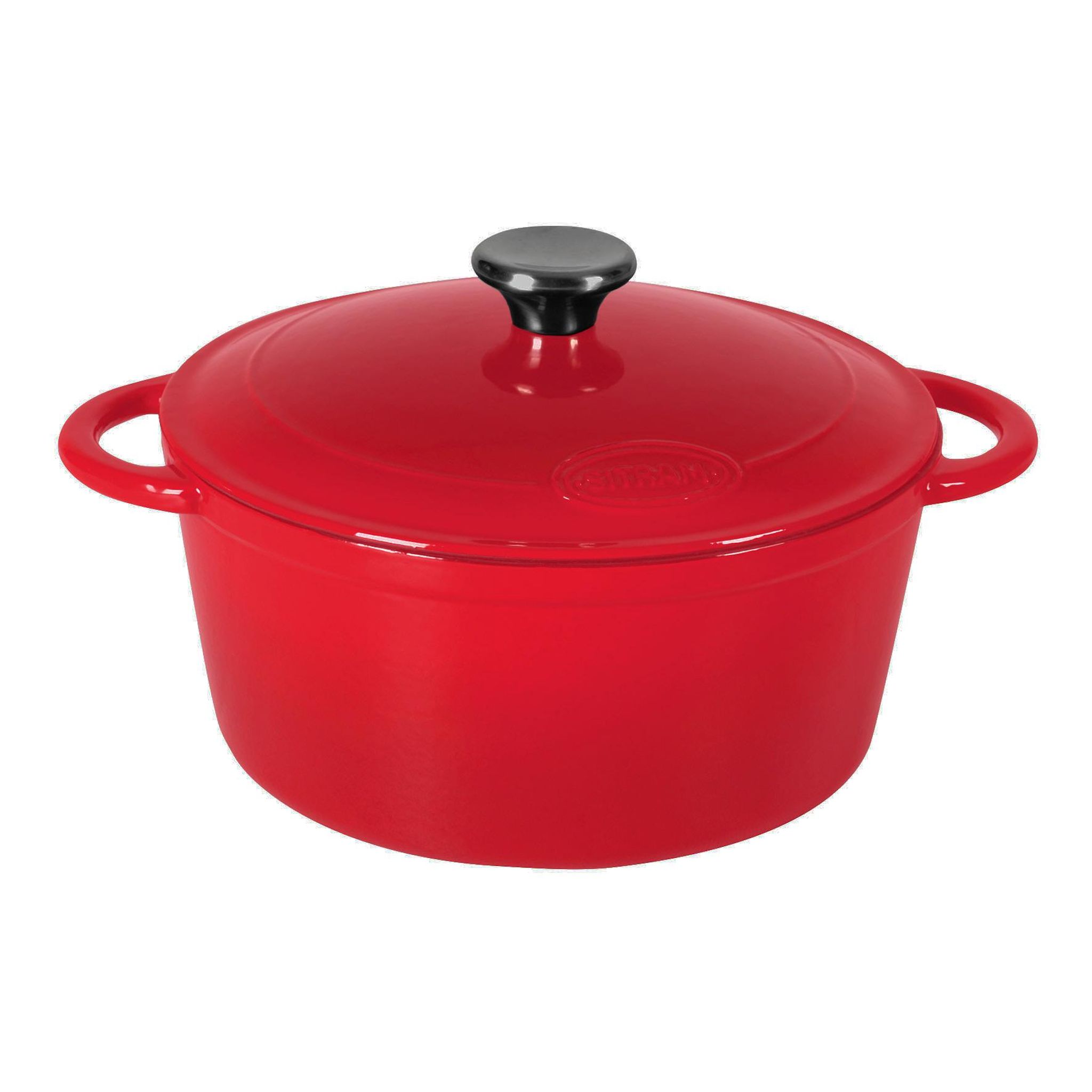 SITRAM Cocotte ronde 5 L tous feux dont induction - Rouge