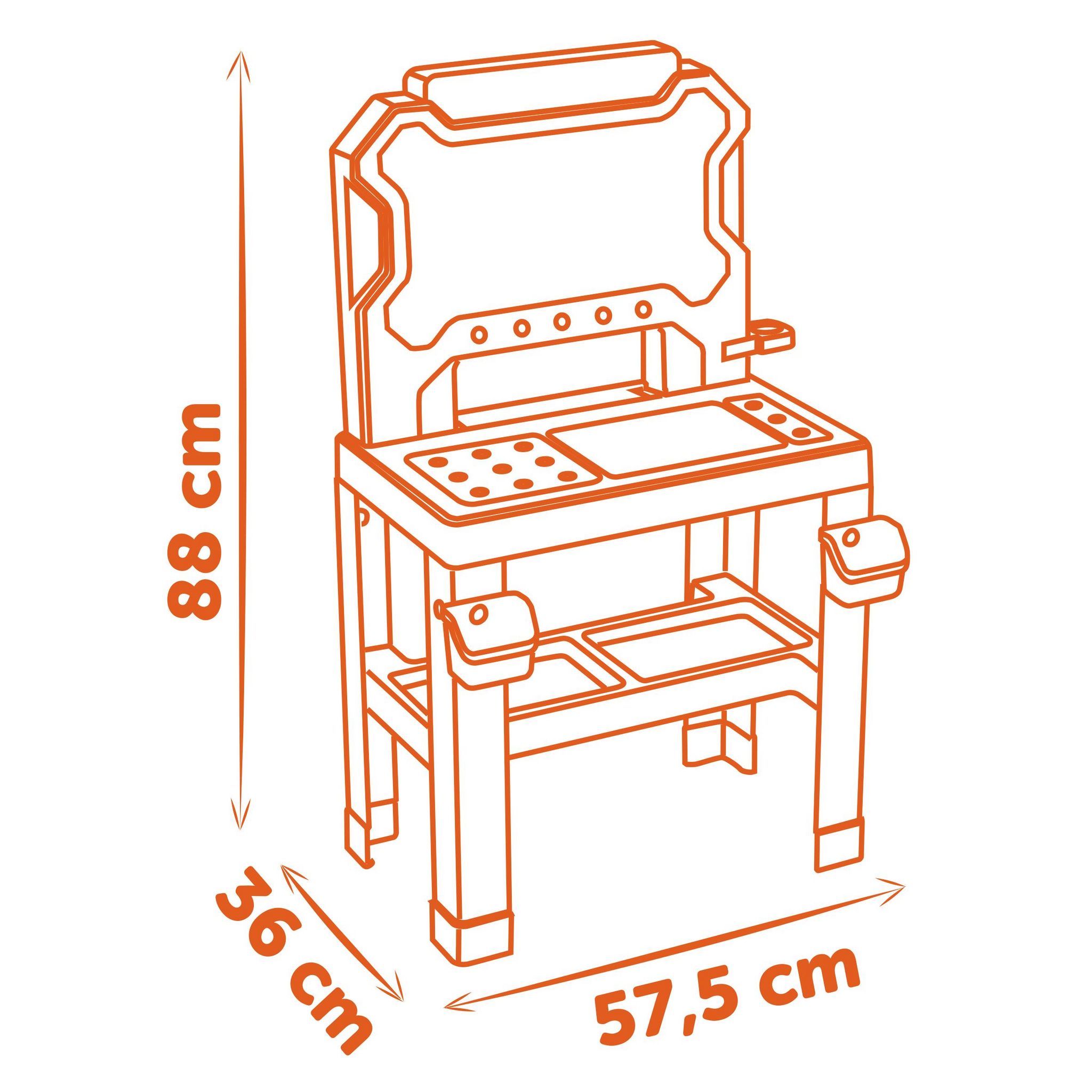 Voir la diapositive 6 : SMOBY Établi de bricolage avec visseuse
