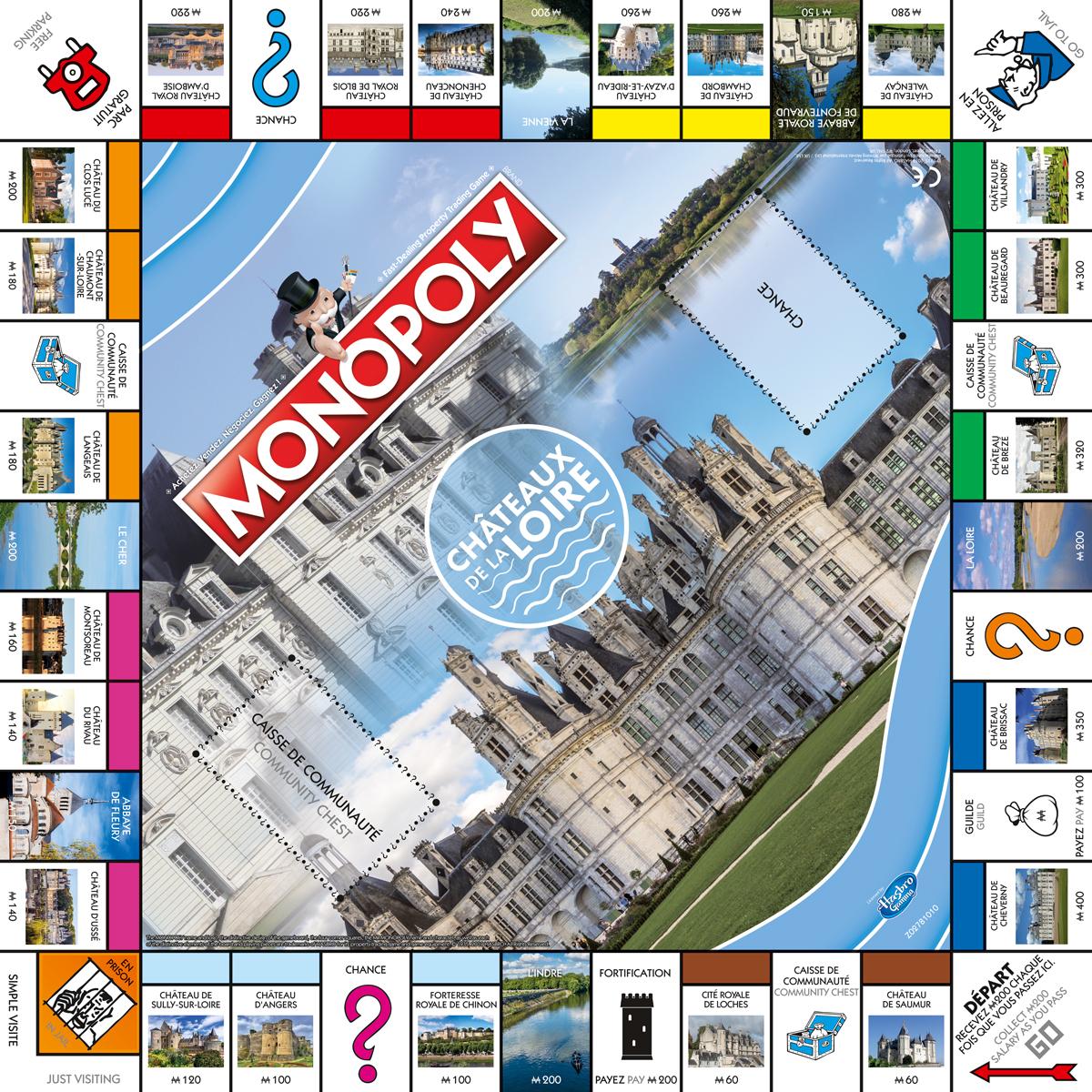Voir la diapositive 2 : WINNING MOVES Jeu Monopoly Châteaux de la Loire