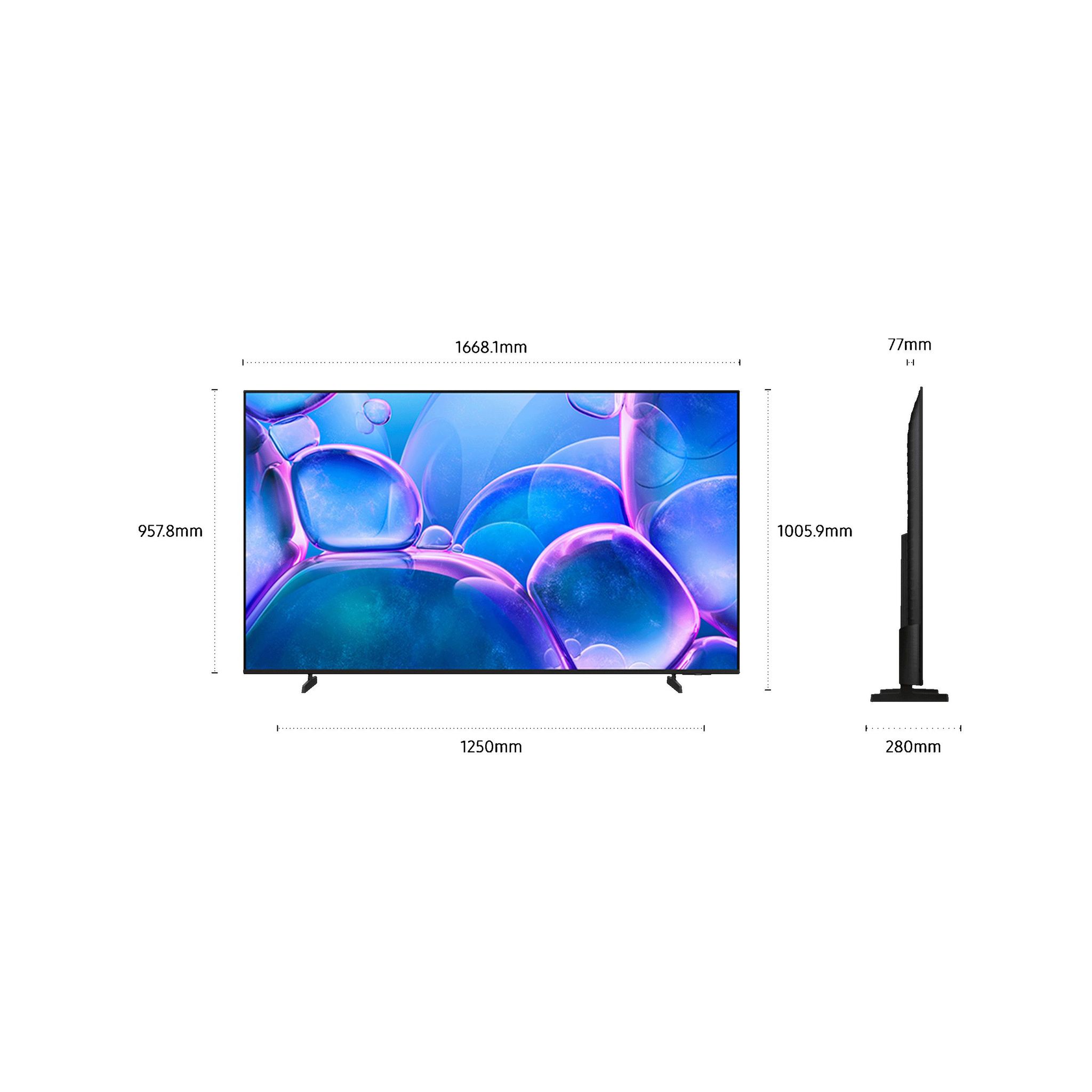 Voir la diapositive 13 : SAMSUNG TV Crystal UHD TU75U7005F 2025
