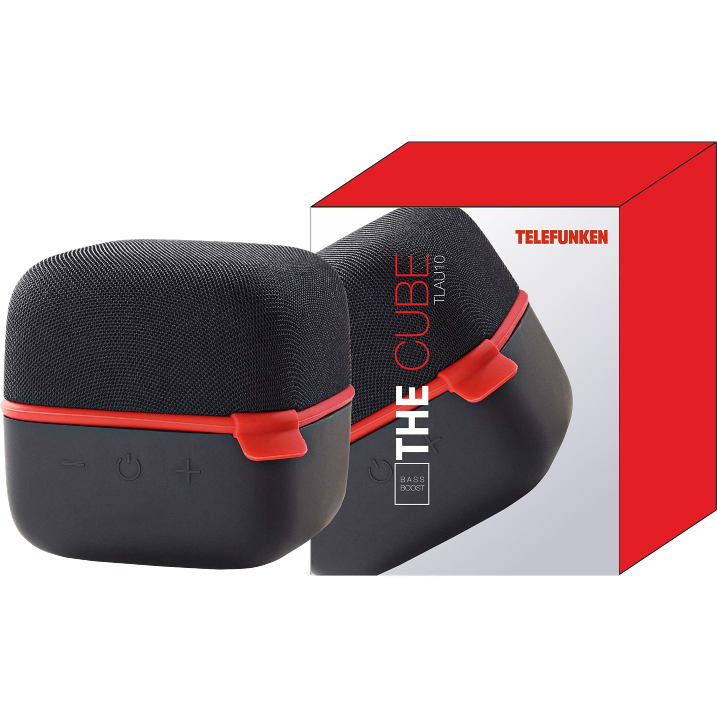 Voir la diapositive 4 : TELEFUNKEN Enceinte portable TLAU 10 - Noir et Rouge
