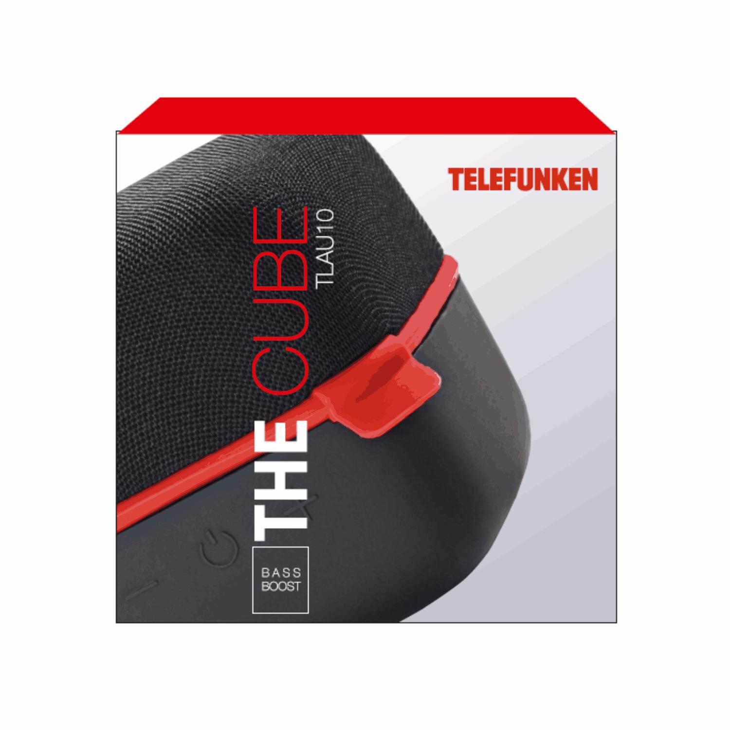 Voir la diapositive 5 : TELEFUNKEN Enceinte portable TLAU 10 - Noir et Rouge