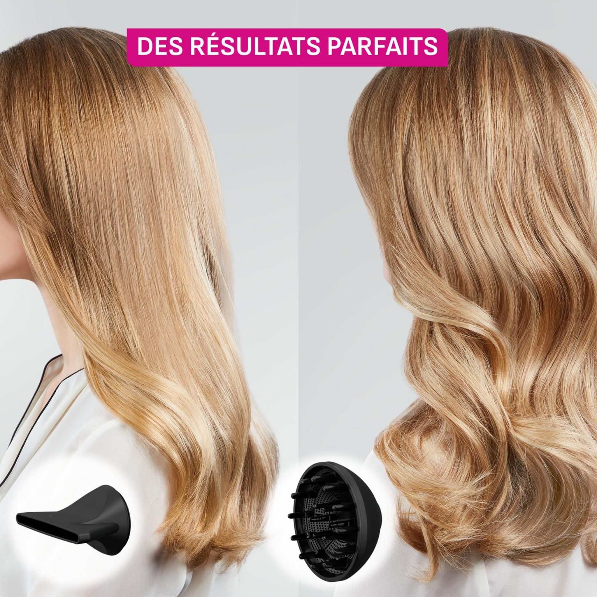 Voir la diapositive 5 : CALOR Sèche cheveux TINY HY7120C0 - Gris