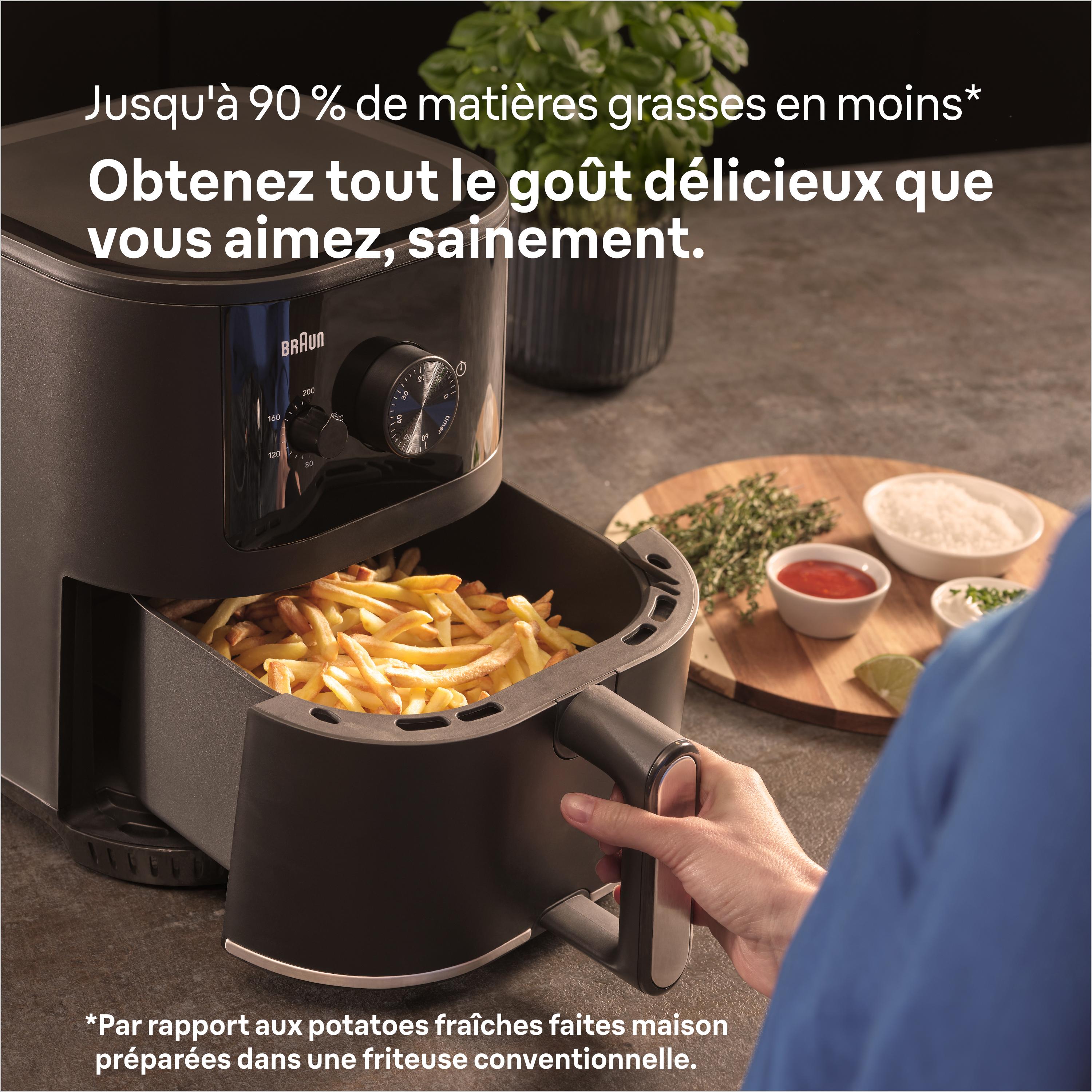 Voir la diapositive 12 : BRAUN Friteuse sans huile à air chaud MultiFry 3 HF3000 - Noir