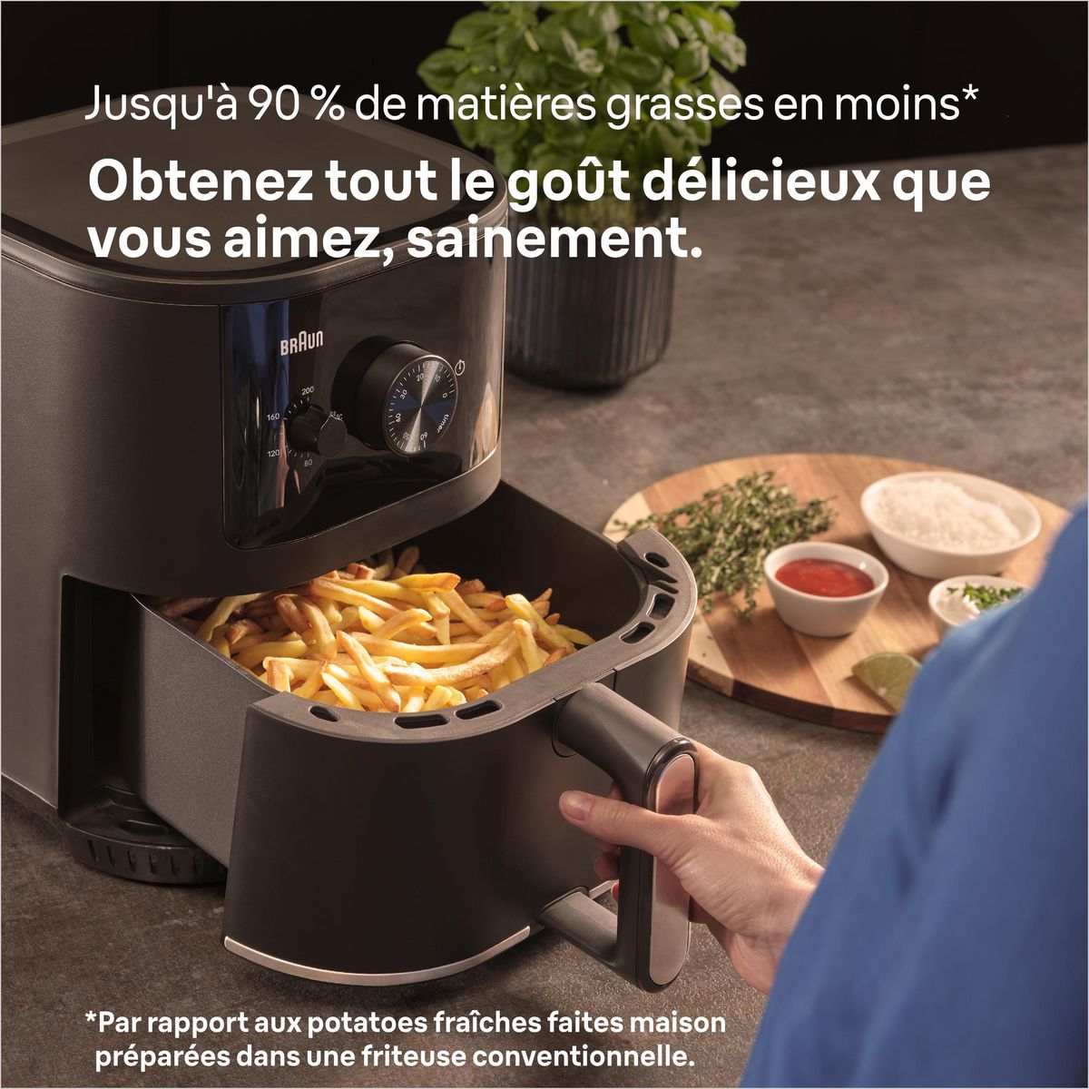 BRAUN Friteuse sans huile à air chaud MultiFry 3 HF3000 - Noir