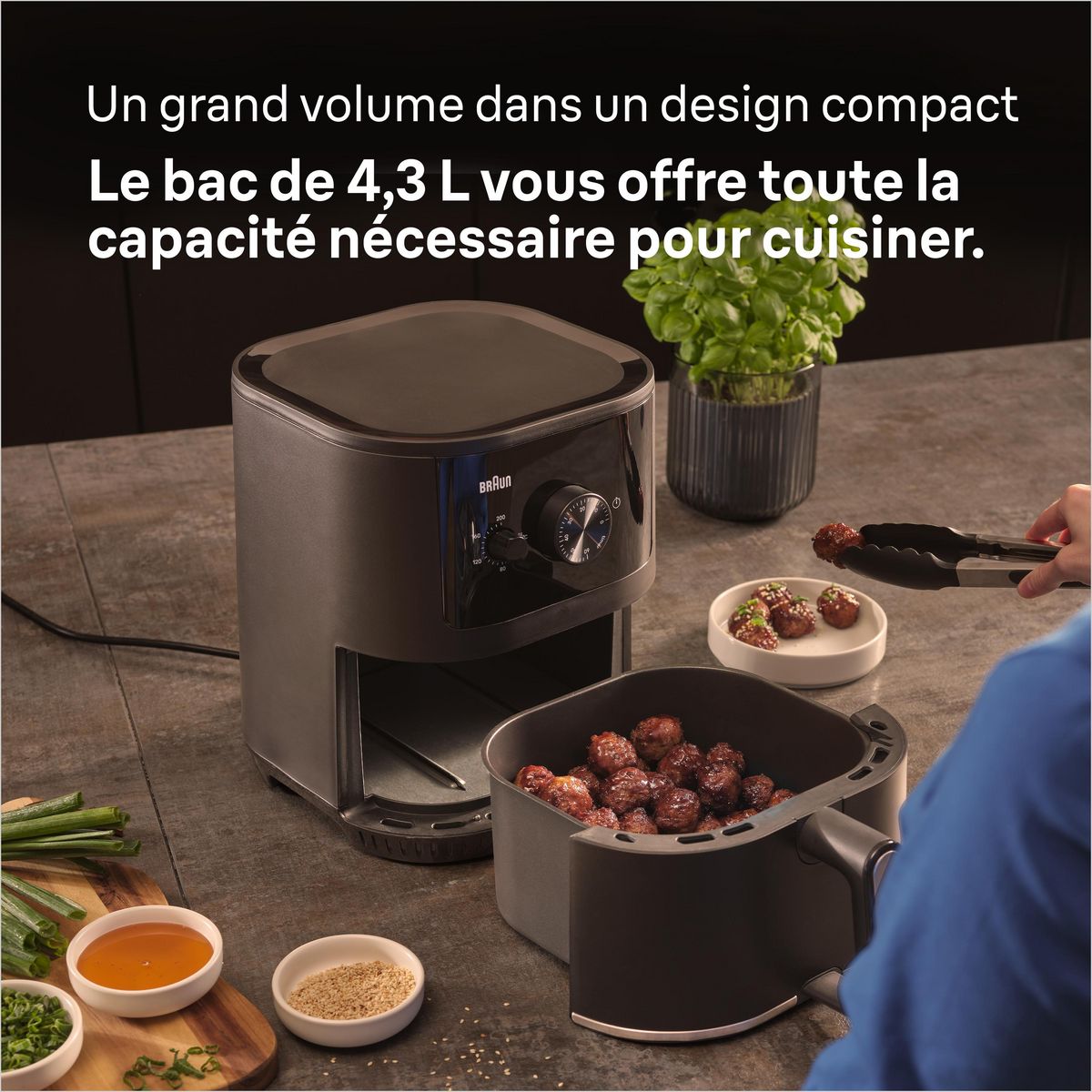 BRAUN Friteuse sans huile à air chaud MultiFry 3 HF3000 - Noir