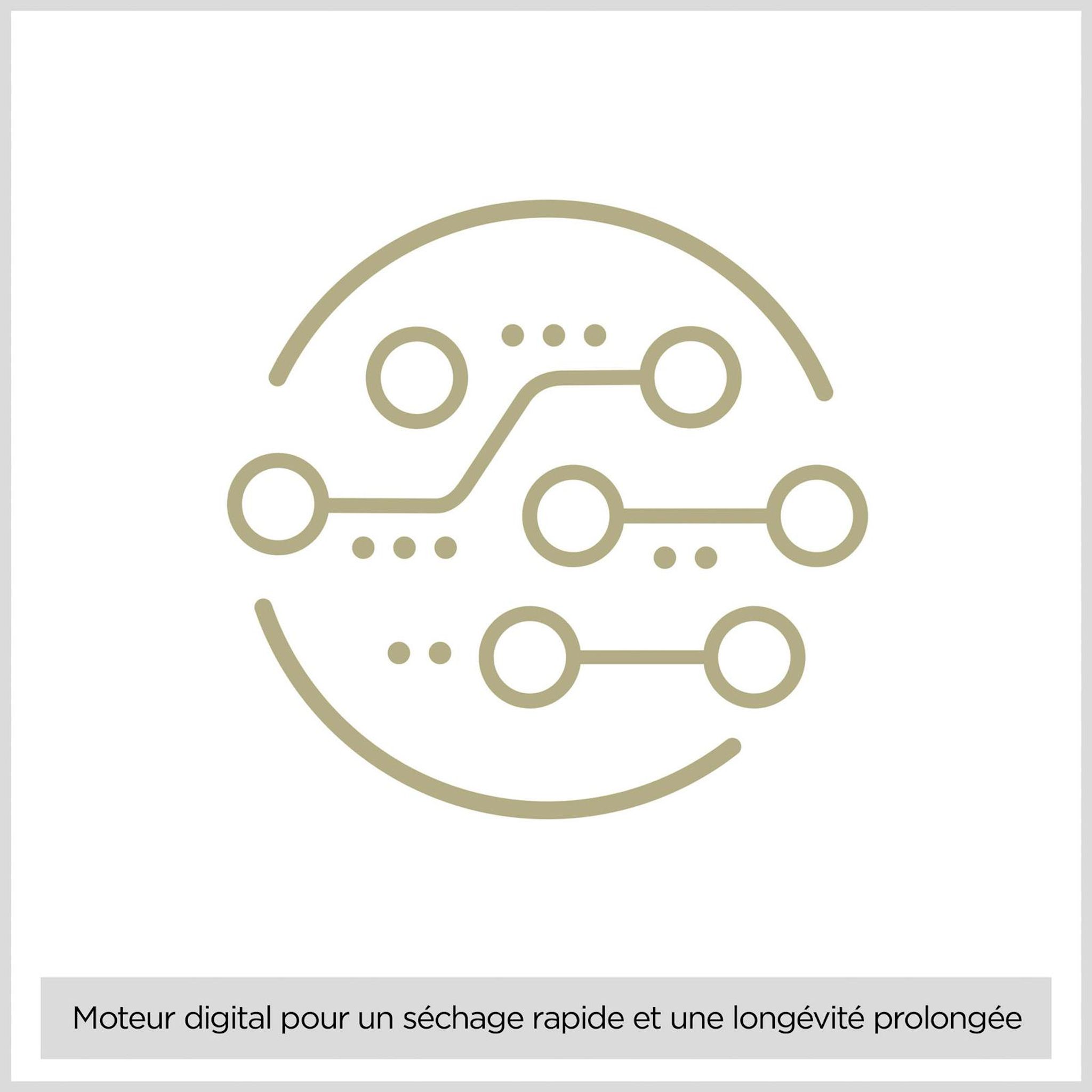 Voir la diapositive 4 : BABYLISS Sèche cheveux D6200DE - Gris