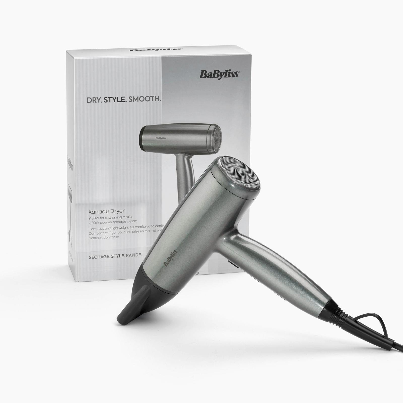 Voir la diapositive 2 : BABYLISS Sèche cheveux D581E - Gris