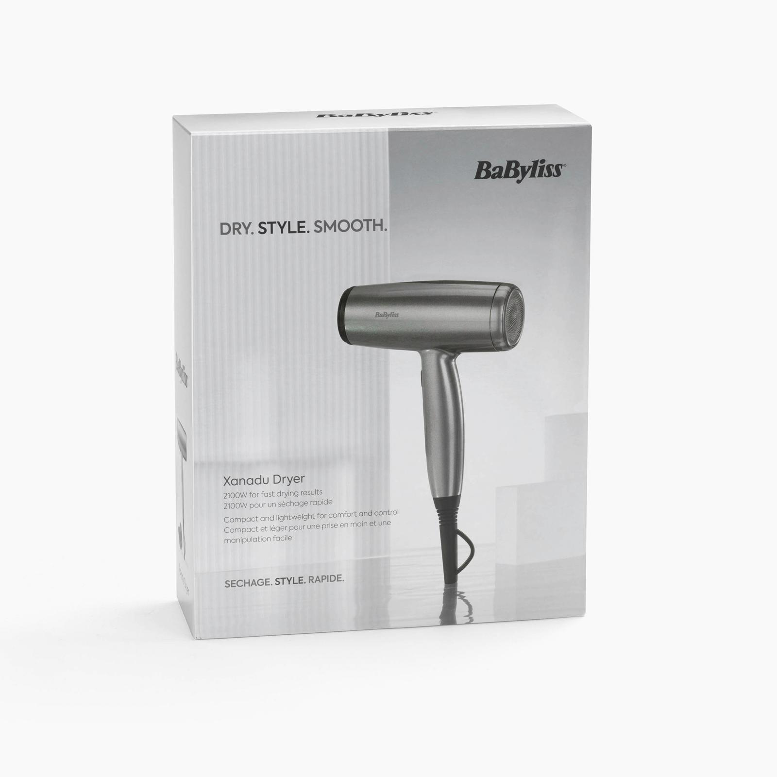 Voir la diapositive 3 : BABYLISS Sèche cheveux D581E - Gris