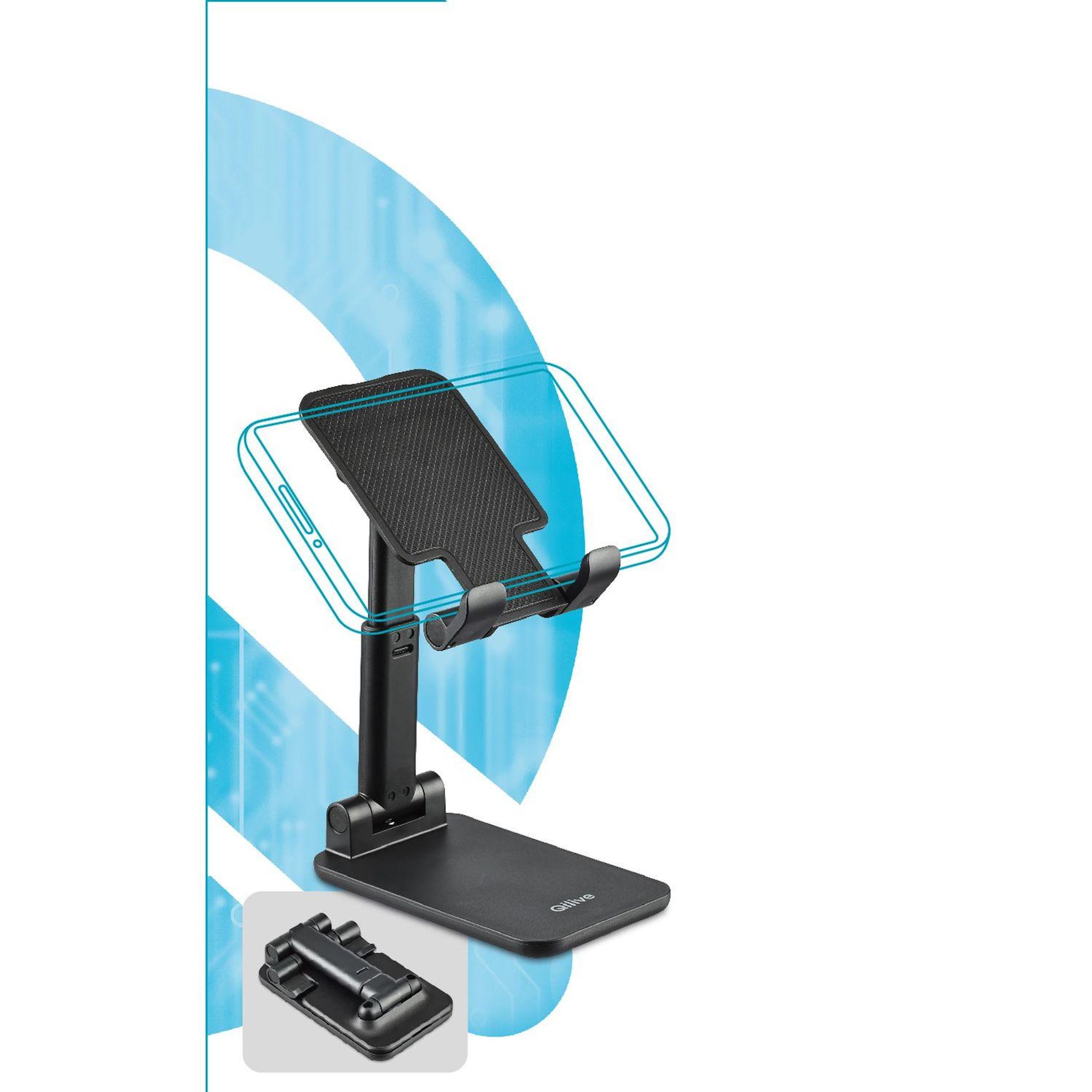 Voir la diapositive 3 : QILIVE Support de bureau pour téléphone